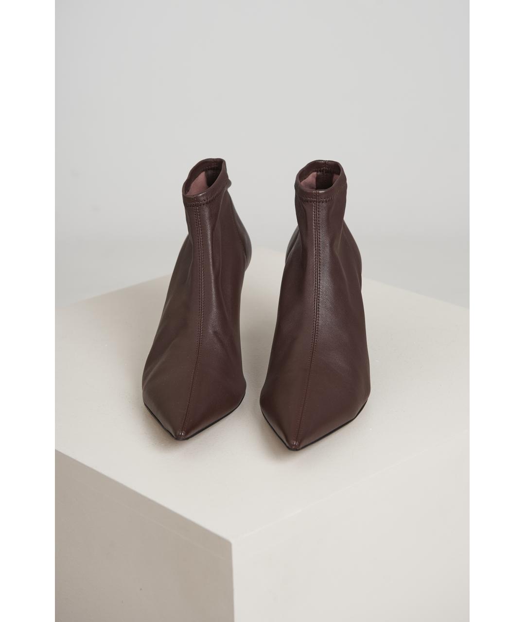 NEOUS Коричневые кожаные ботильоны, фото 4