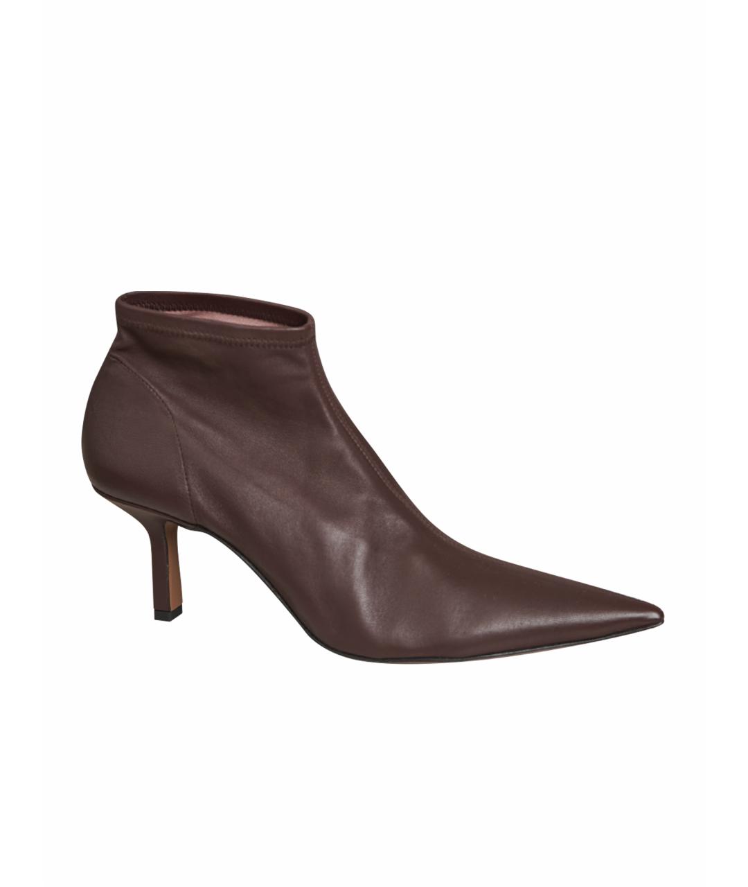NEOUS Коричневые кожаные ботильоны, фото 6