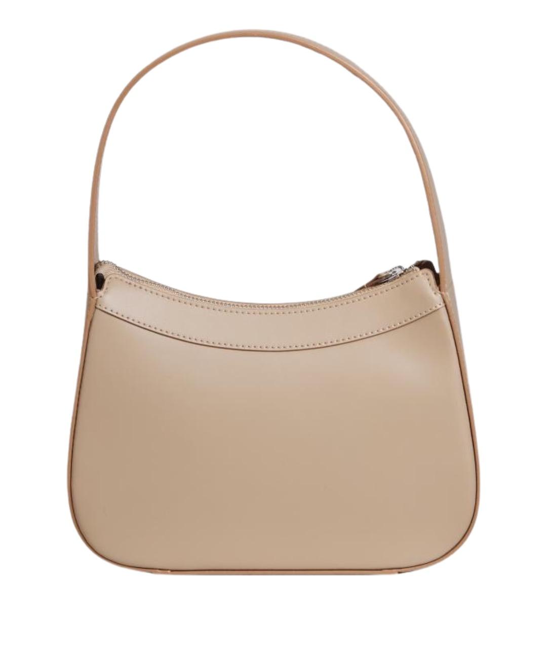 BY FAR Бежевая кожаная сумка с короткими ручками, фото 1