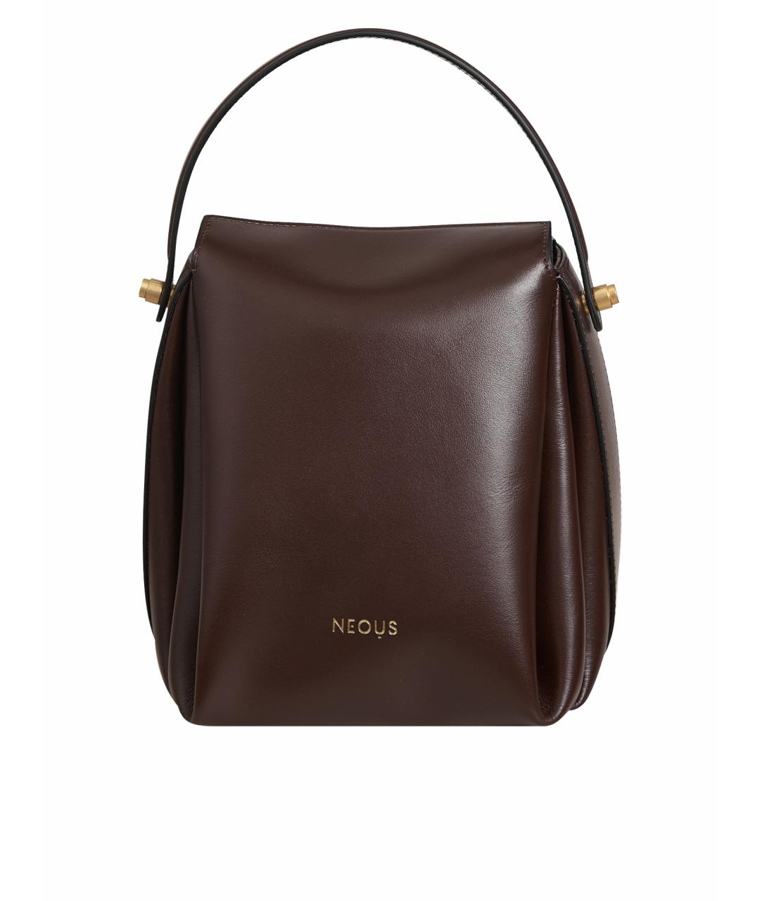 NEOUS Коричневая кожаная сумка через плечо, фото 1