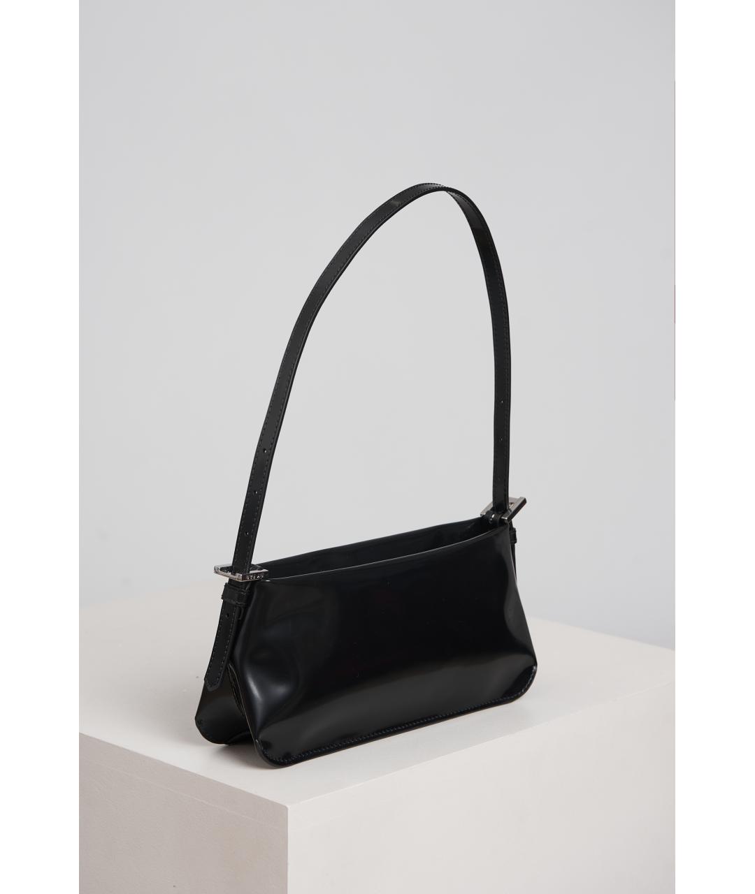 BY FAR Черная кожаная сумка с короткими ручками, фото 2