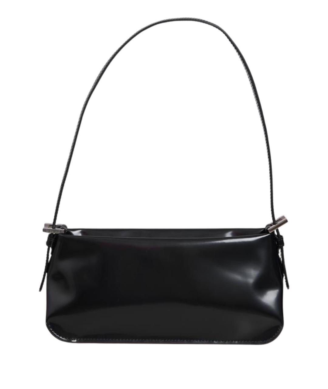 BY FAR Черная кожаная сумка с короткими ручками, фото 1