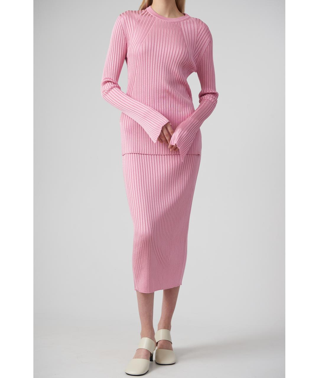 JIL SANDER Вискозная юбка миди, фото 2