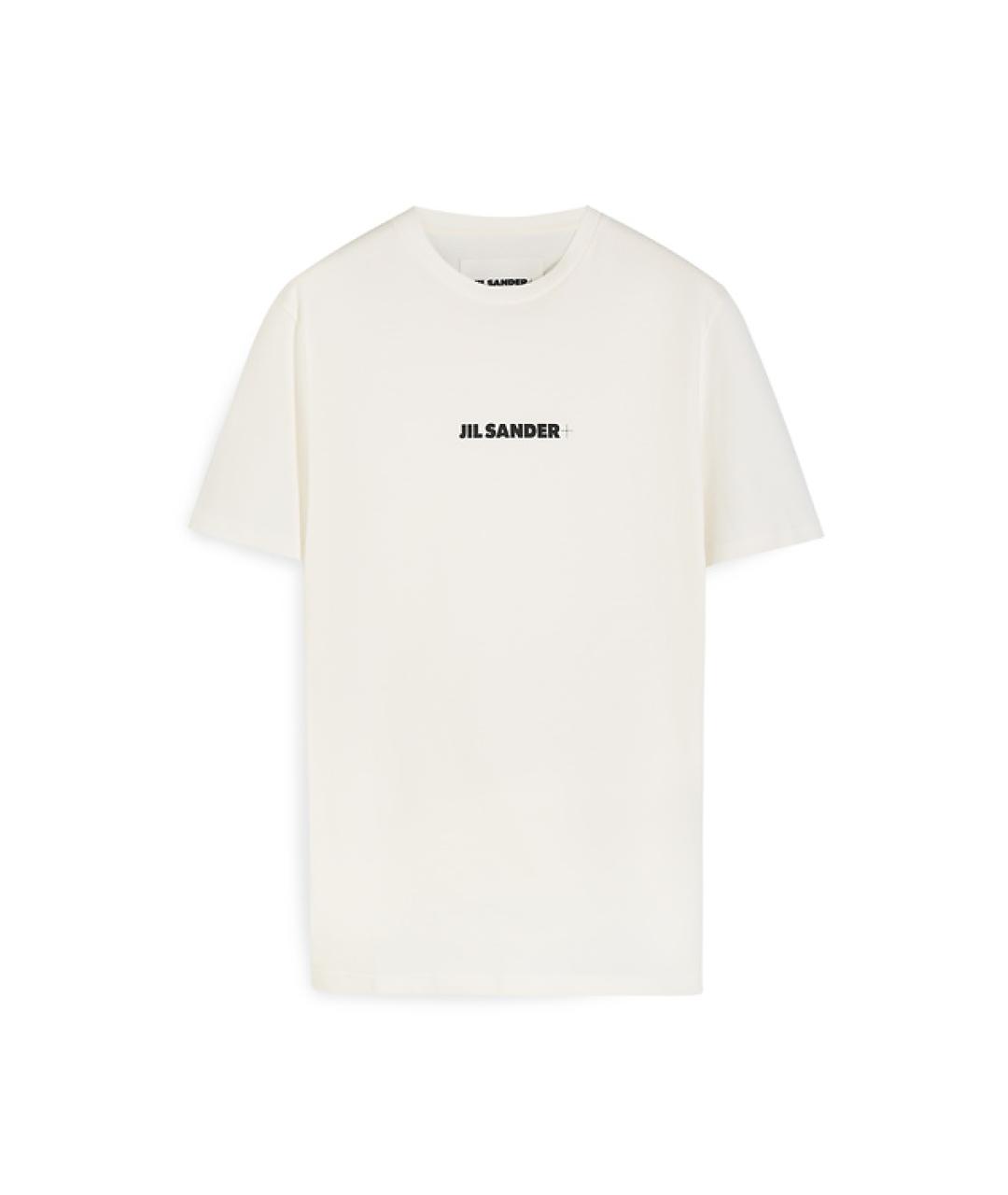 JIL SANDER Белая хлопковая футболка, фото 1