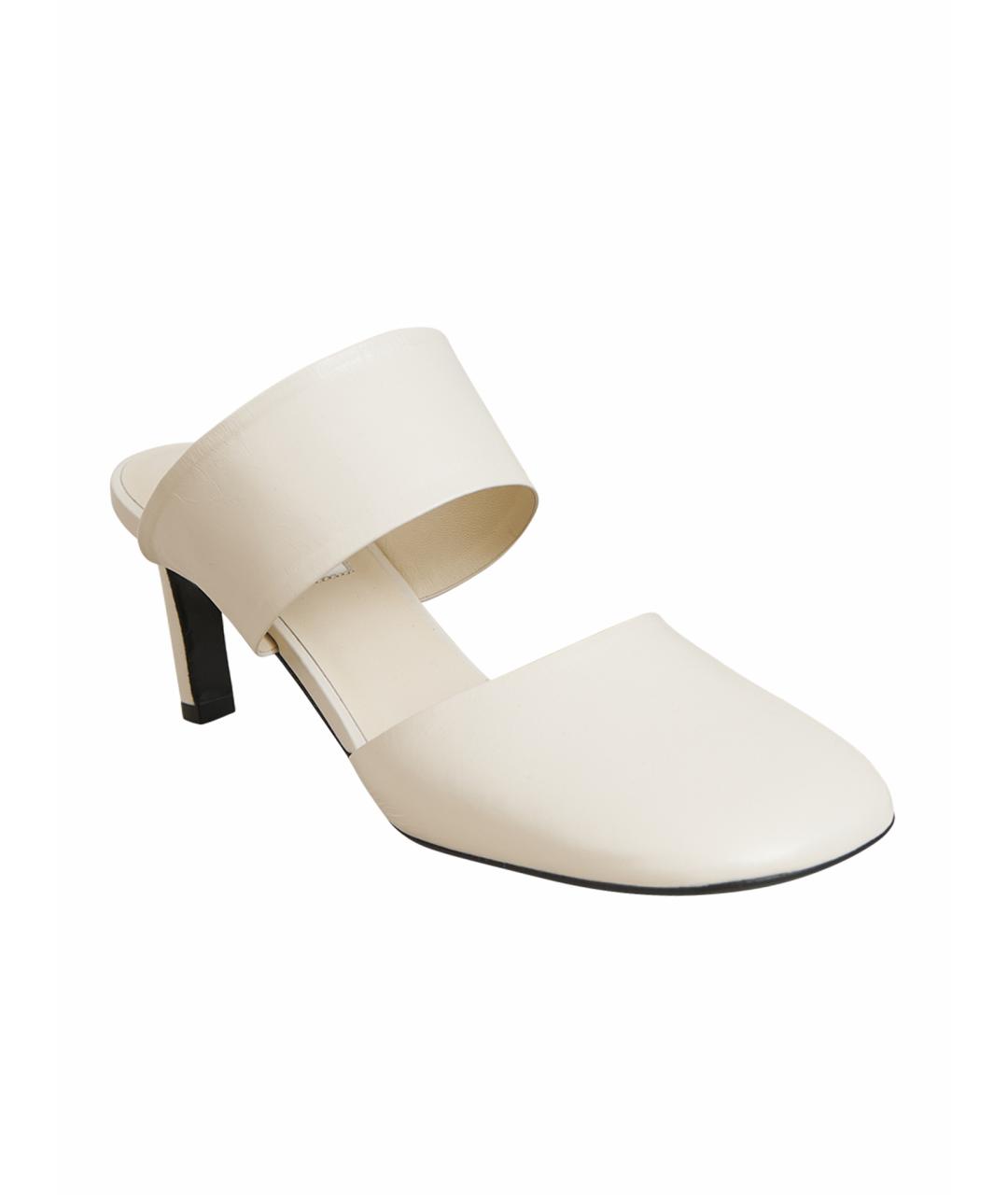 JIL SANDER Белые кожаные туфли, фото 1