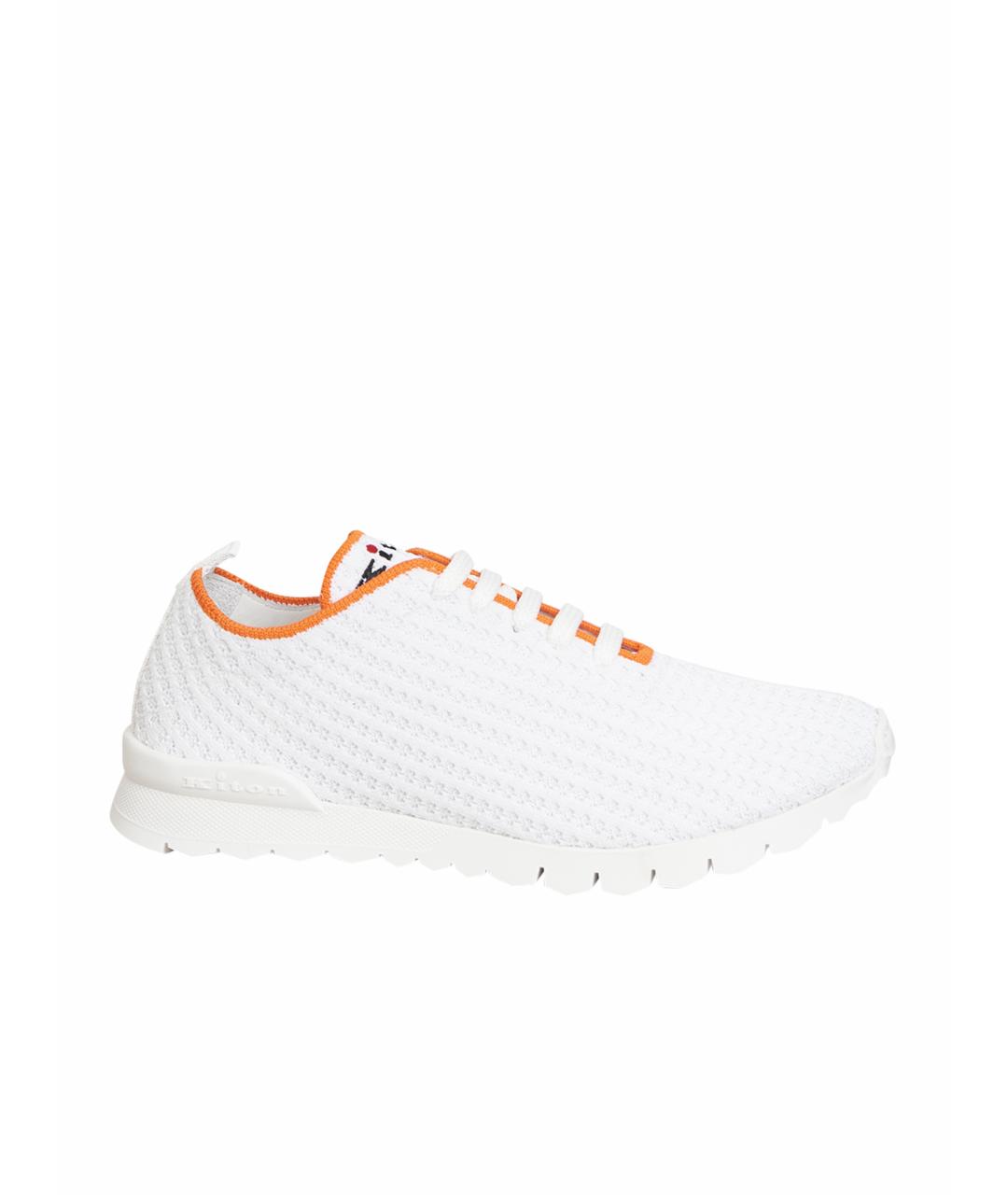 KITON Белые текстильные кроссовки, фото 1