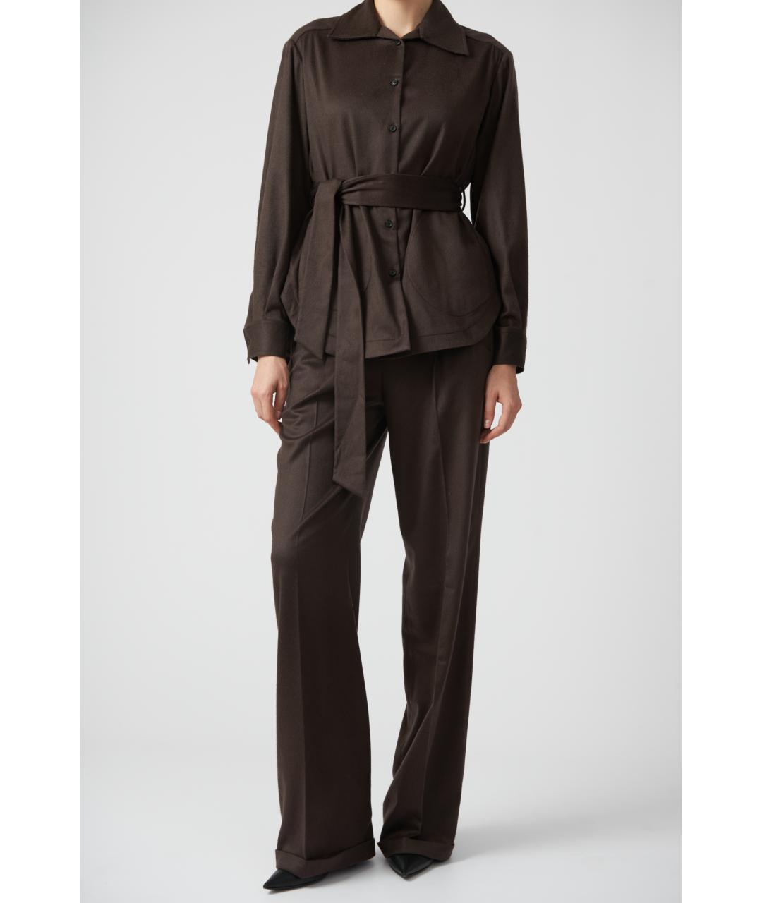 KITON Коричневая кашемировая блузы, фото 4