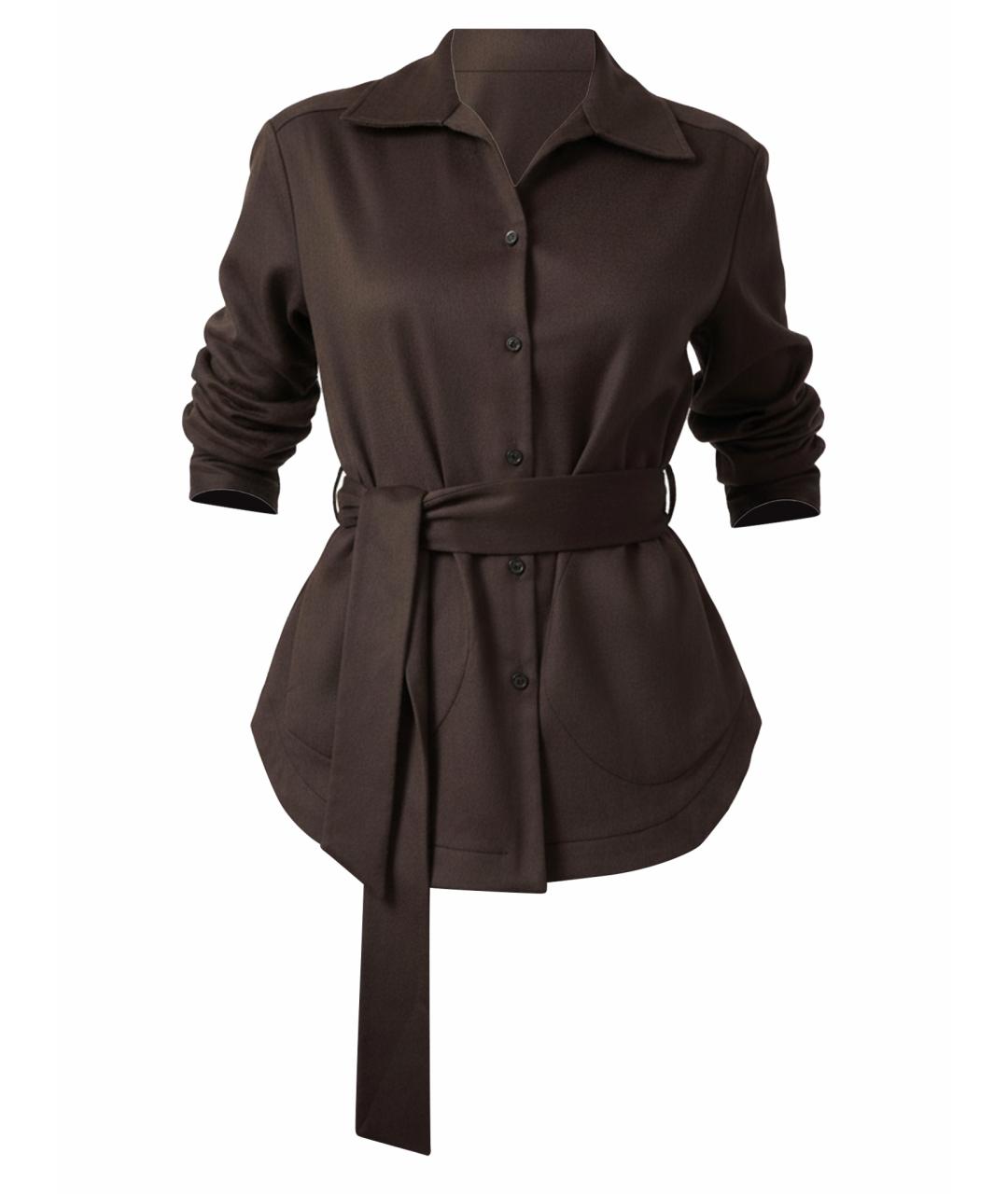 KITON Коричневая кашемировая блузы, фото 1