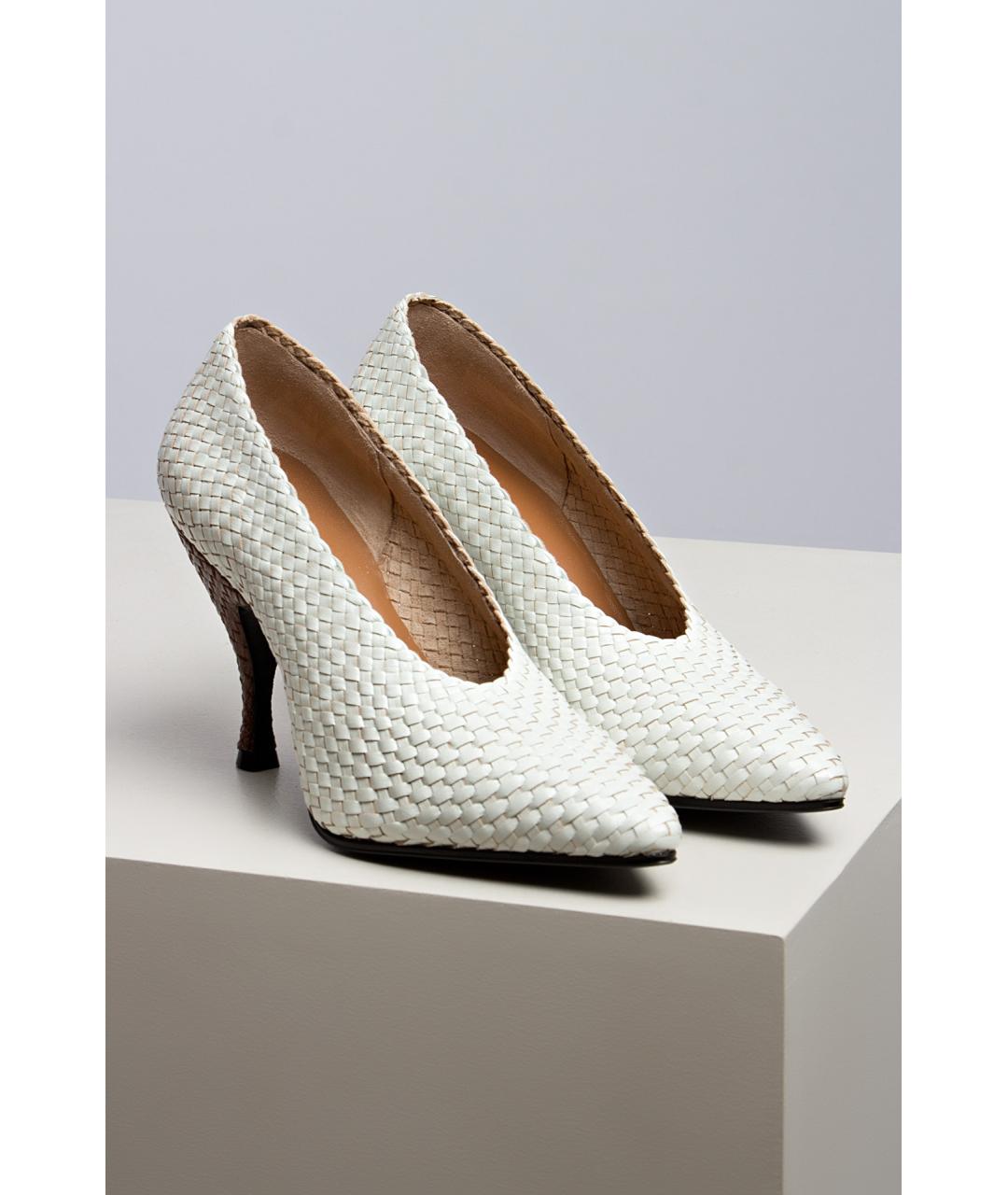 THE ROW Белые кожаные туфли, фото 5