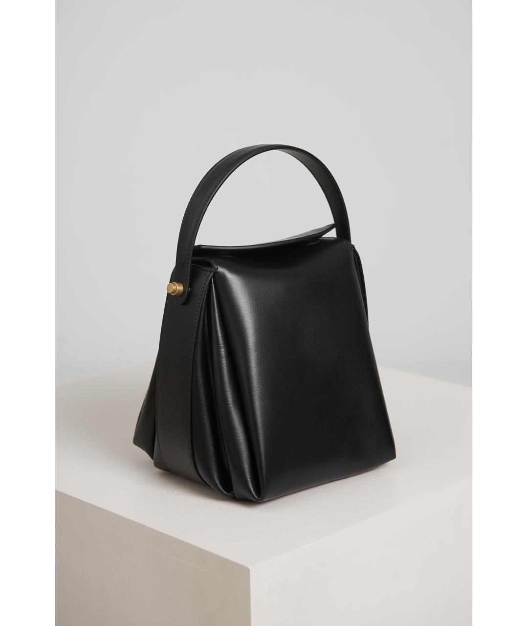 NEOUS Черная кожаная сумка через плечо, фото 2