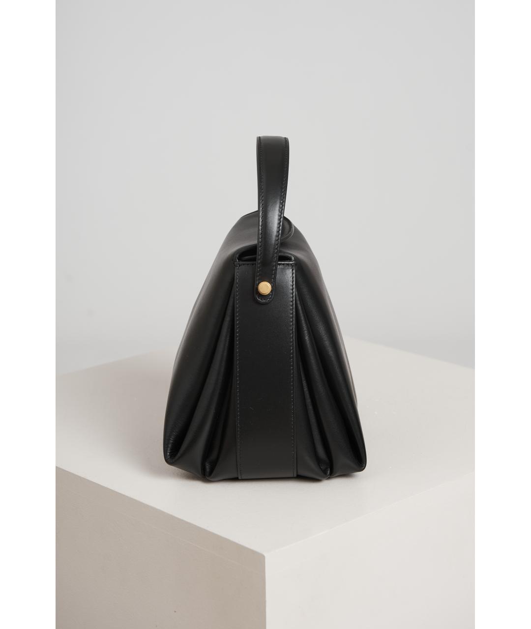 NEOUS Черная кожаная сумка через плечо, фото 3