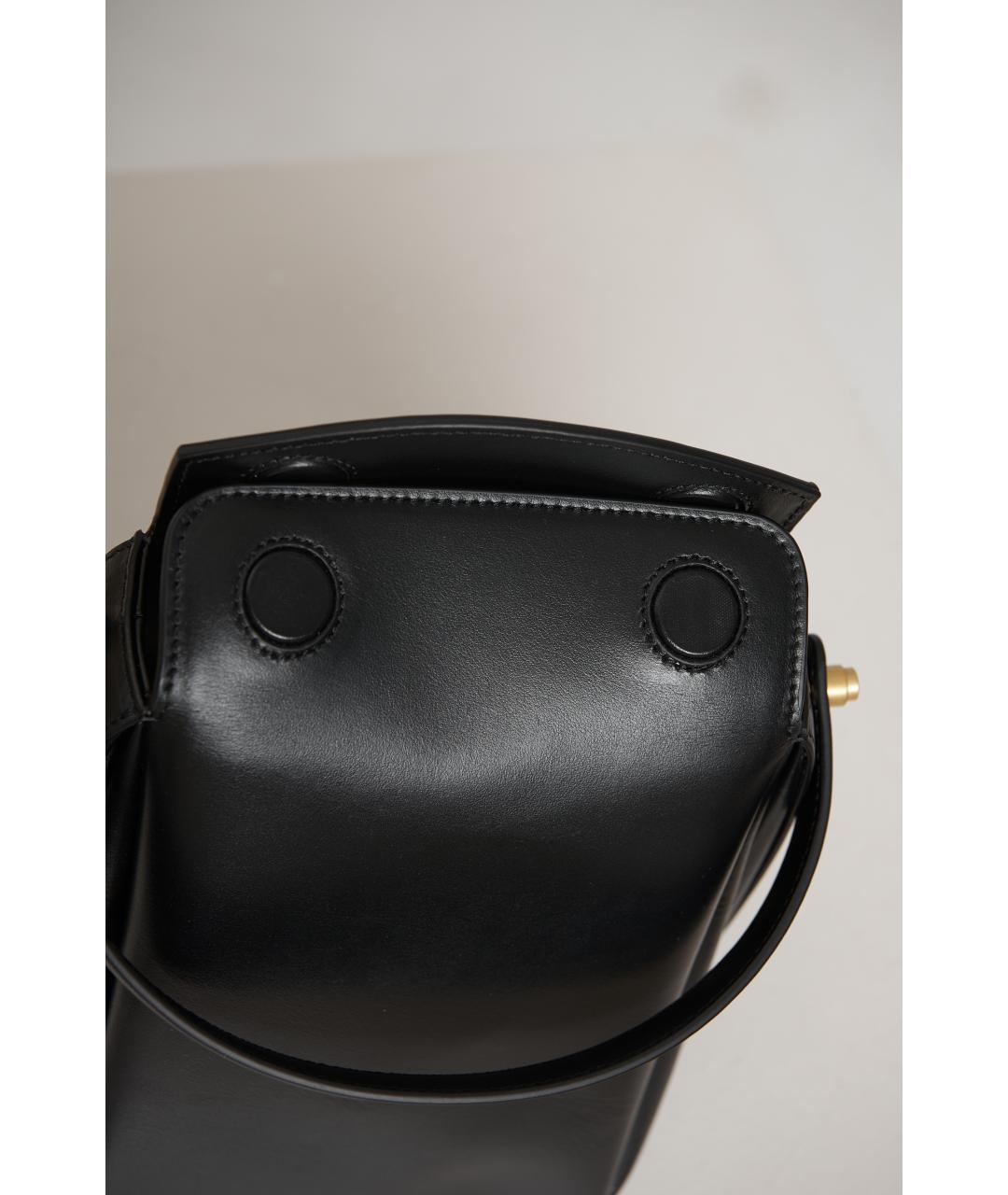 NEOUS Черная кожаная сумка через плечо, фото 4