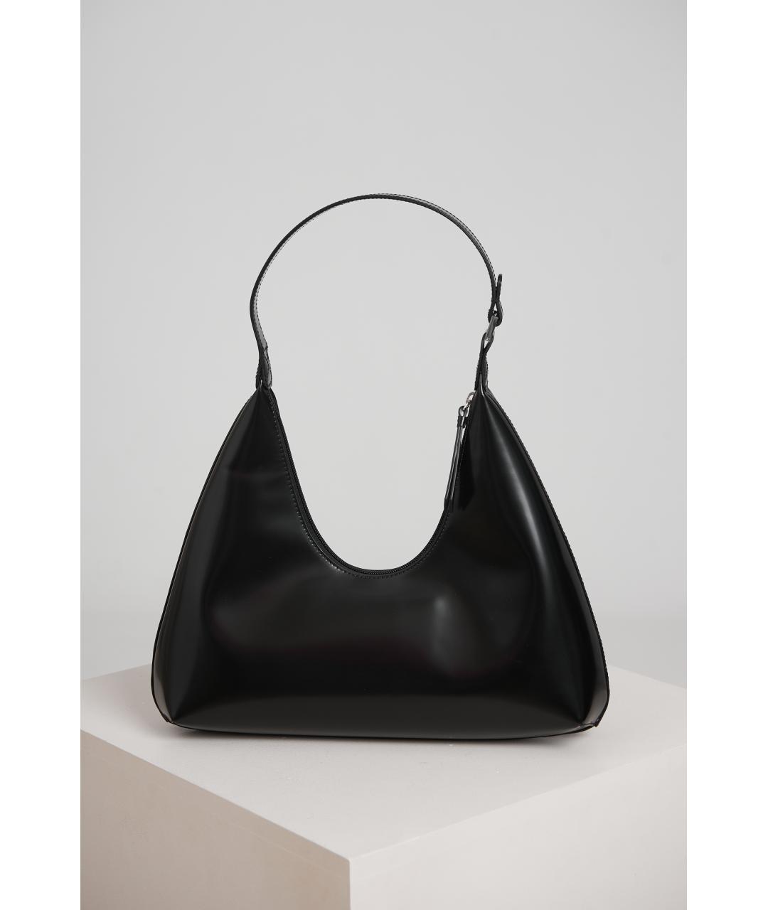 BY FAR Черная кожаная сумка с короткими ручками, фото 4