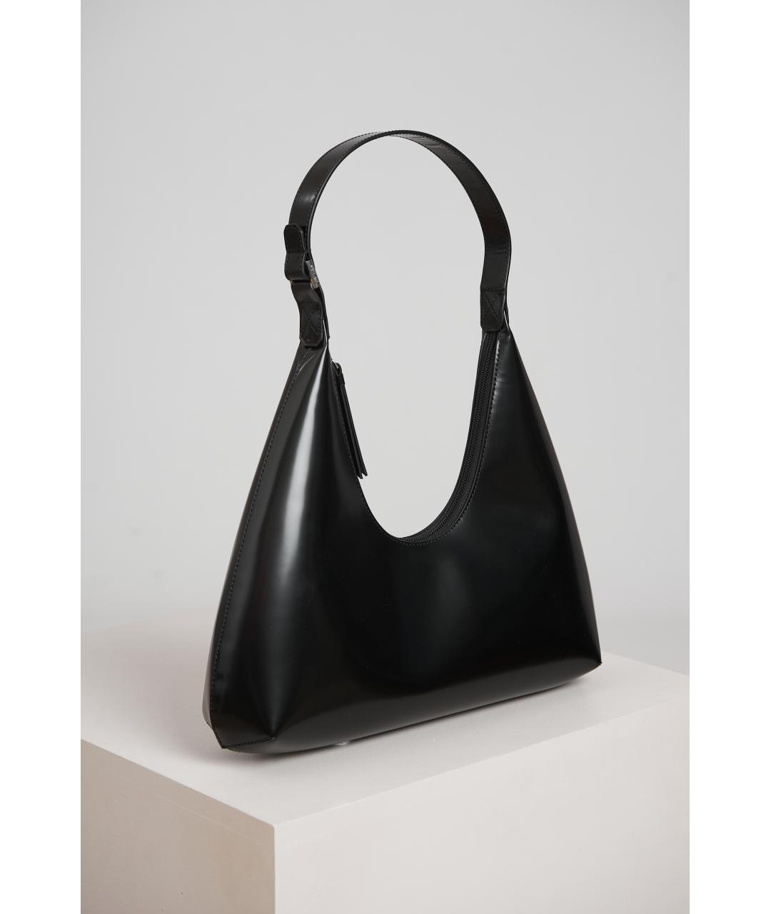 BY FAR Черная кожаная сумка с короткими ручками, фото 2