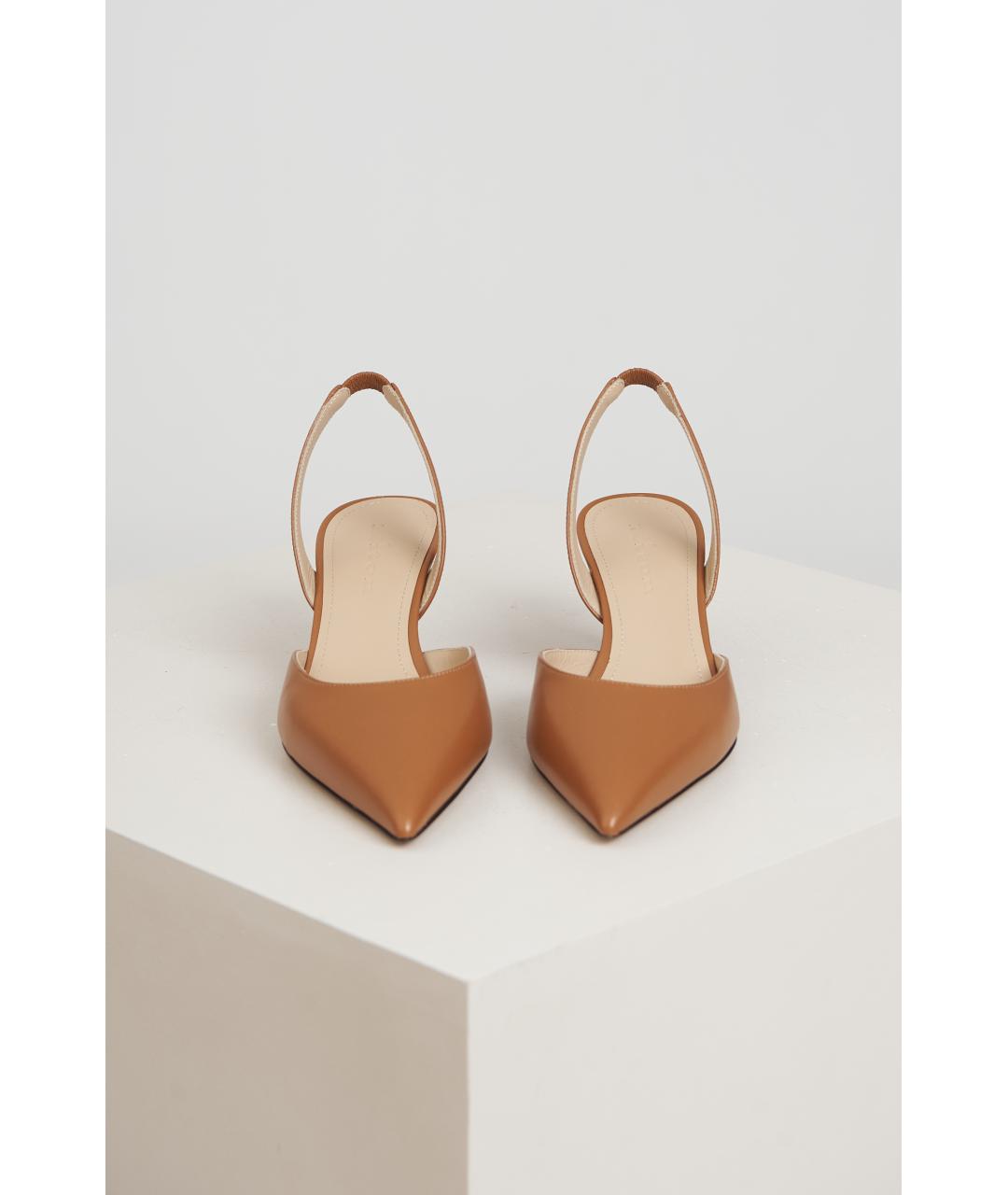 KITON Коричневые кожаные туфли, фото 4