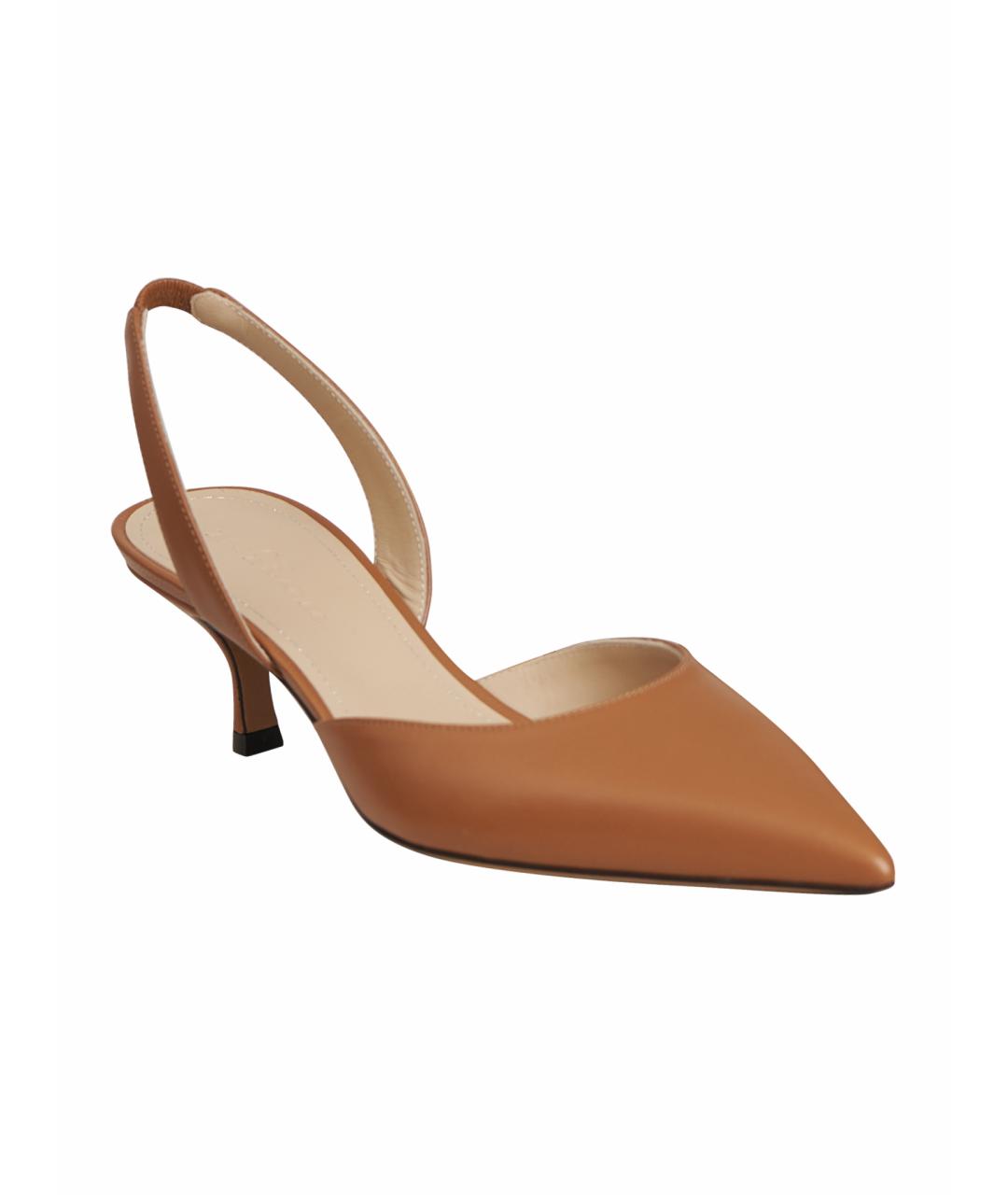 KITON Коричневые кожаные туфли, фото 1