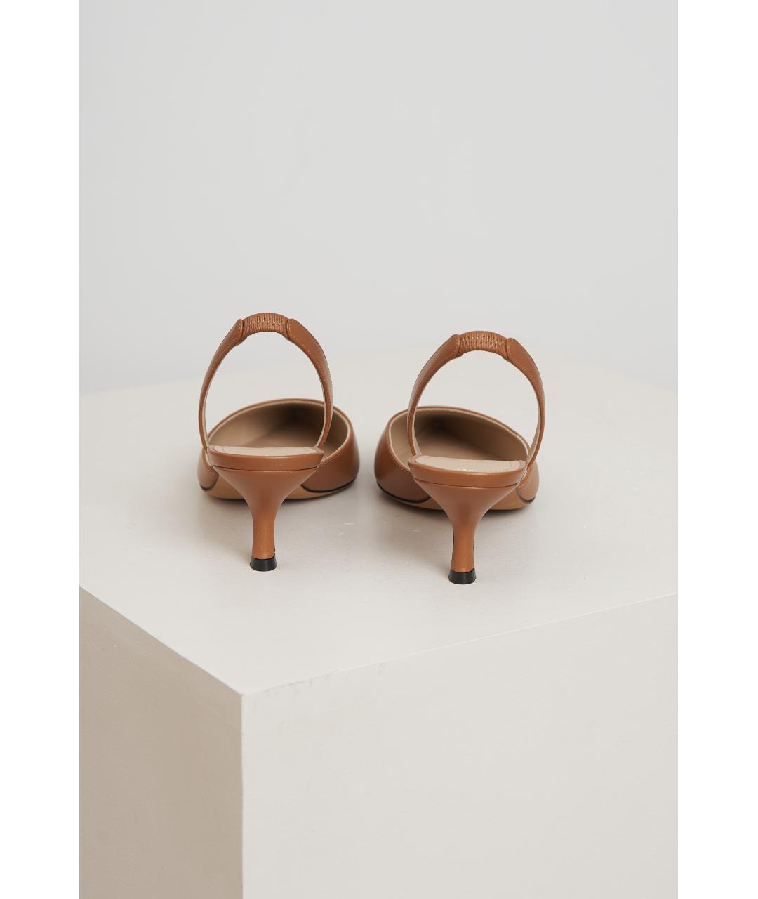 KITON Коричневые кожаные туфли, фото 3