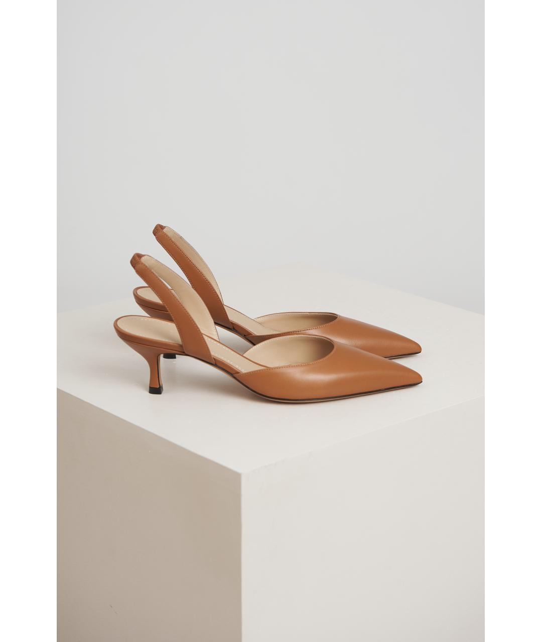 KITON Коричневые кожаные туфли, фото 2