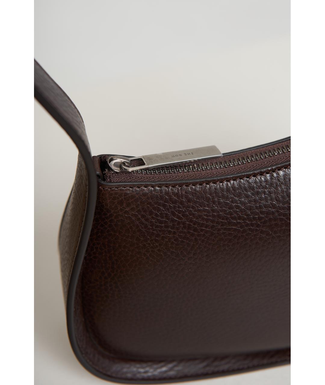 THE ROW Коричневая кожаная сумка через плечо, фото 5