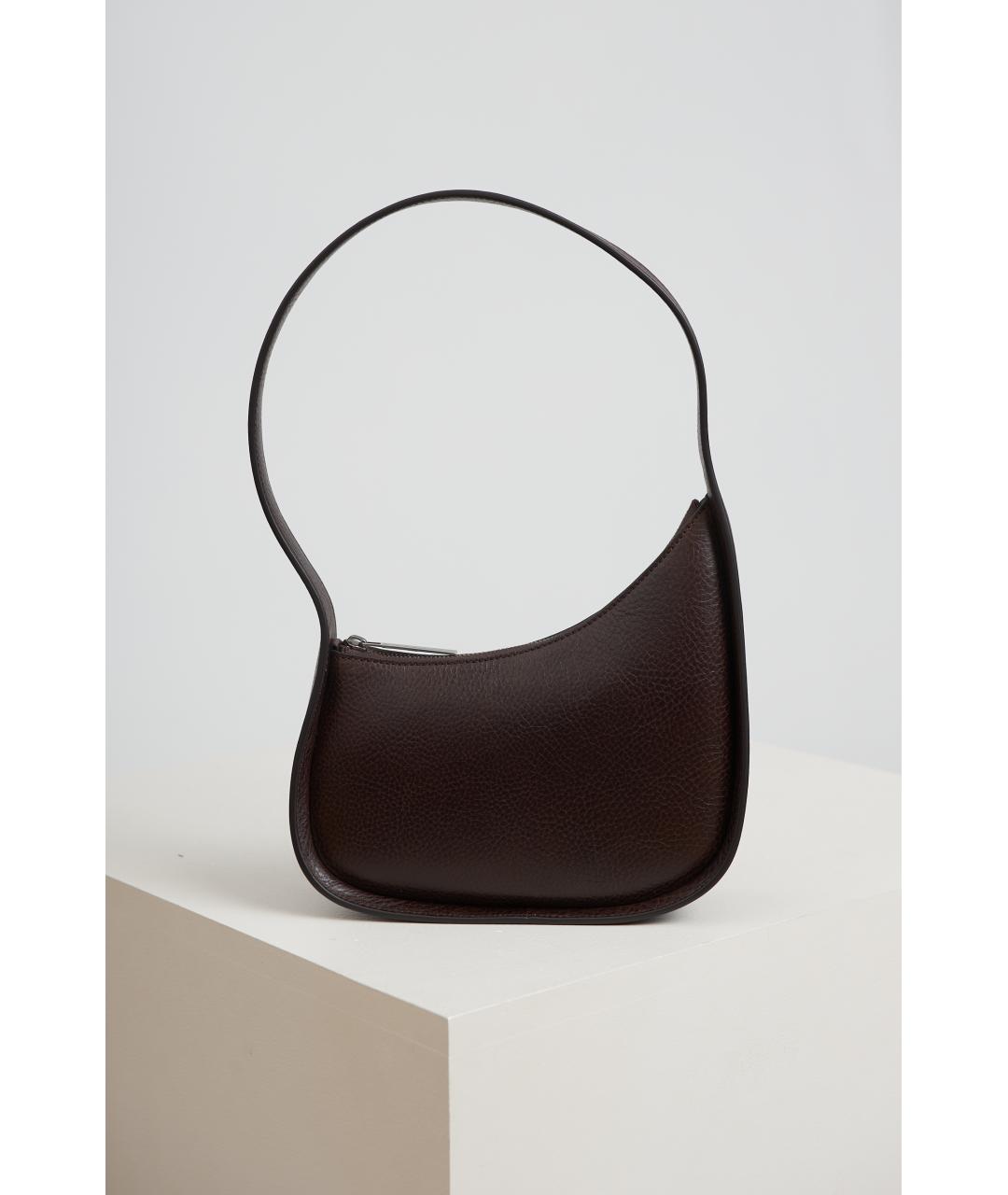 THE ROW Коричневая кожаная сумка через плечо, фото 4