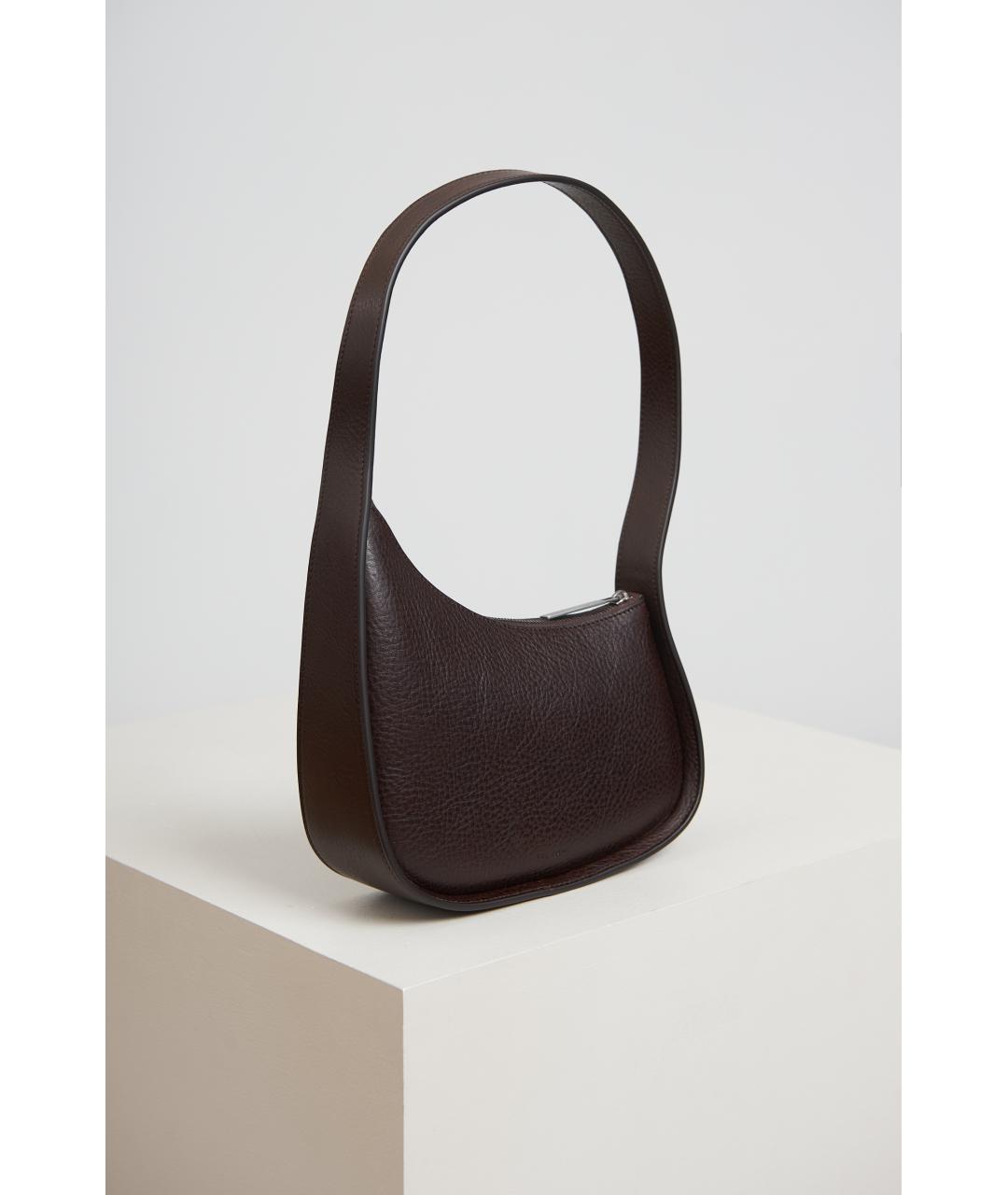 THE ROW Коричневая кожаная сумка через плечо, фото 6