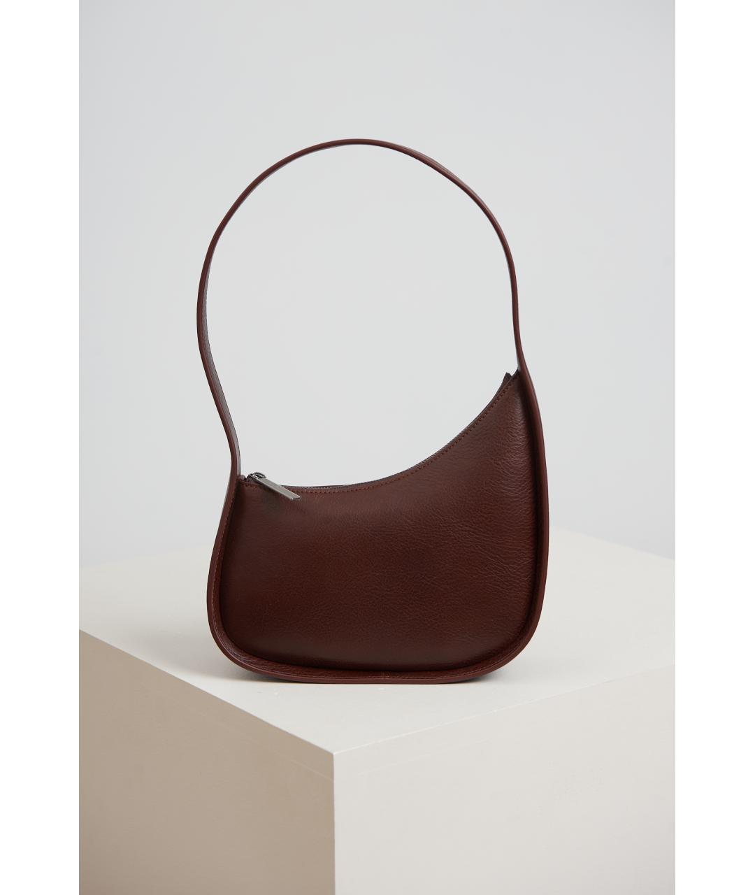 THE ROW Бордовая кожаная сумка через плечо, фото 3