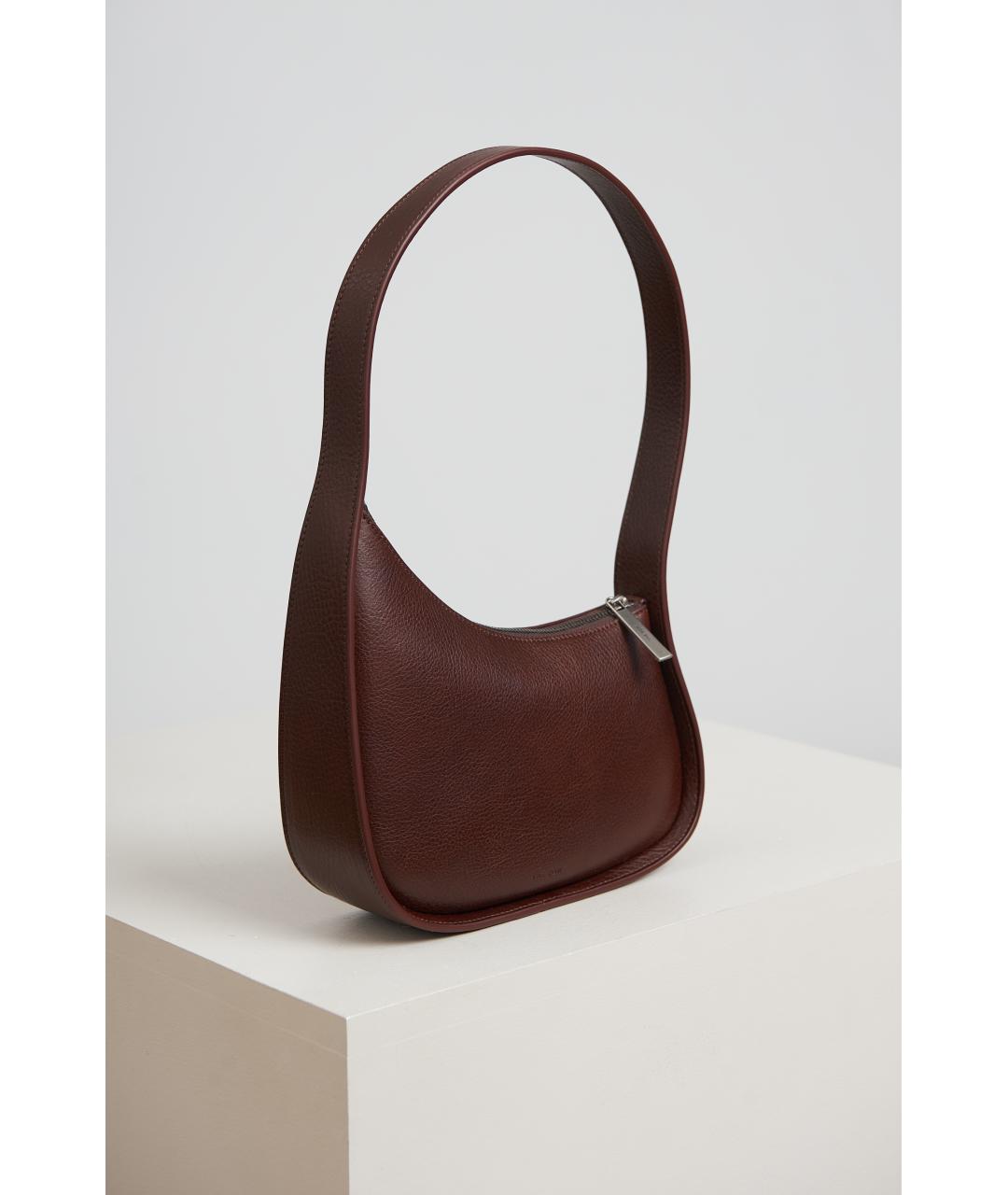 THE ROW Бордовая кожаная сумка через плечо, фото 5