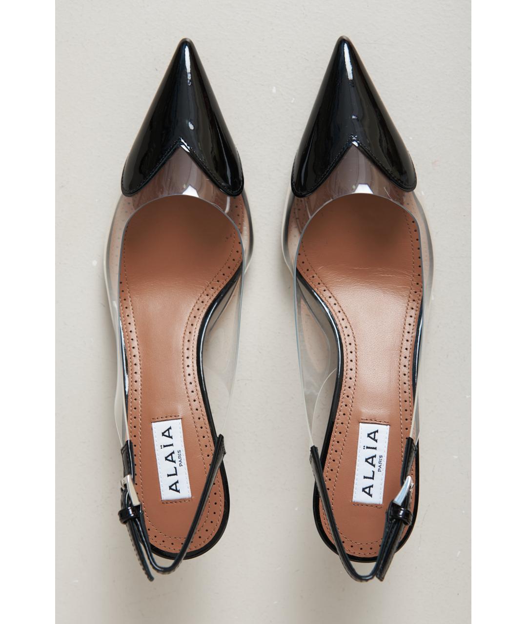 ALAIA Черные кожаные туфли, фото 5