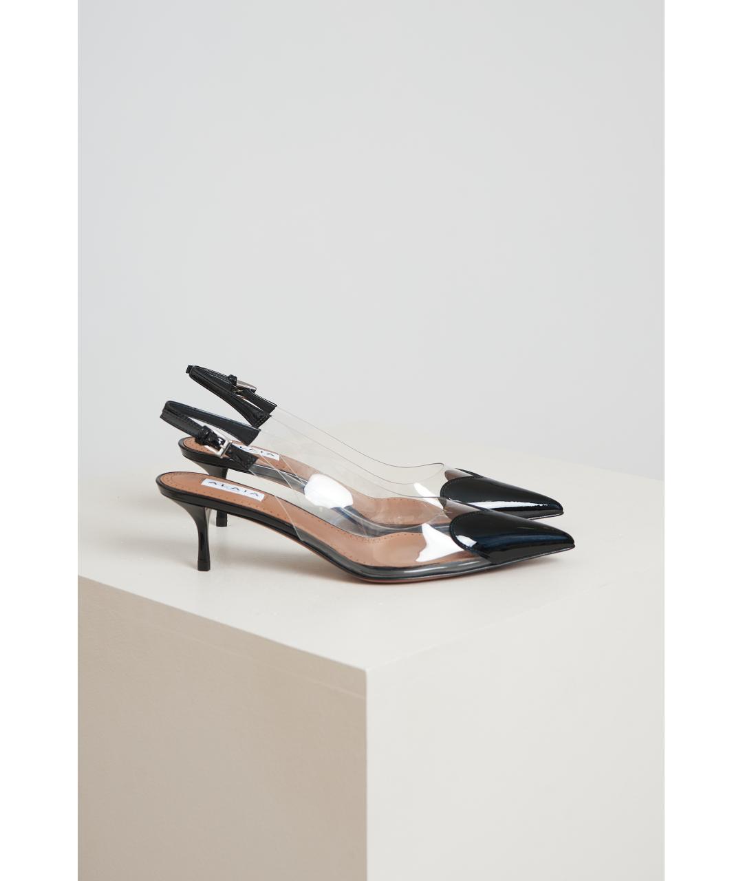 ALAIA Черные кожаные туфли, фото 2