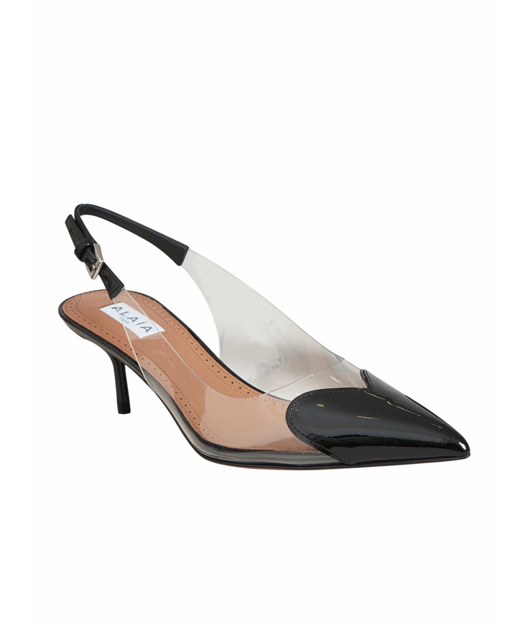 ALAIA Черные кожаные туфли, фото 1