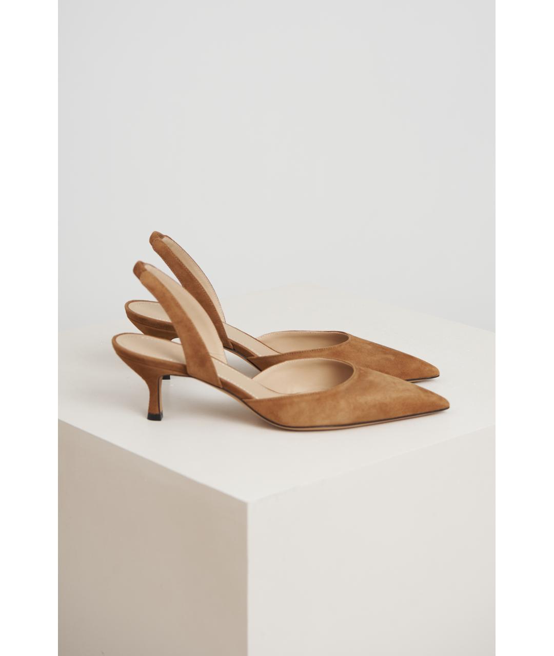 KITON Коричневые кожаные туфли, фото 2