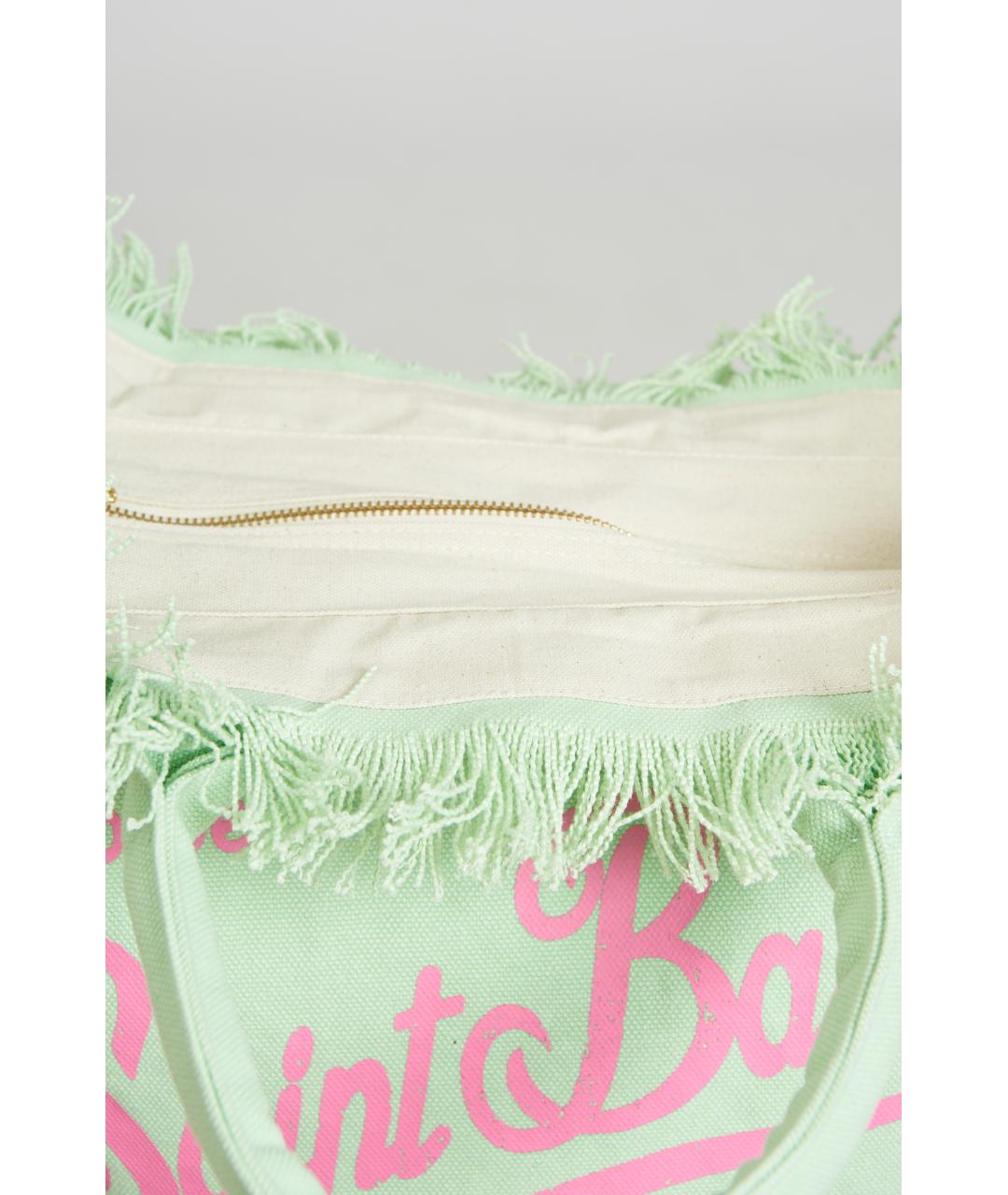 MC2 SAINT BARTH Зеленая тканевая сумка через плечо, фото 4