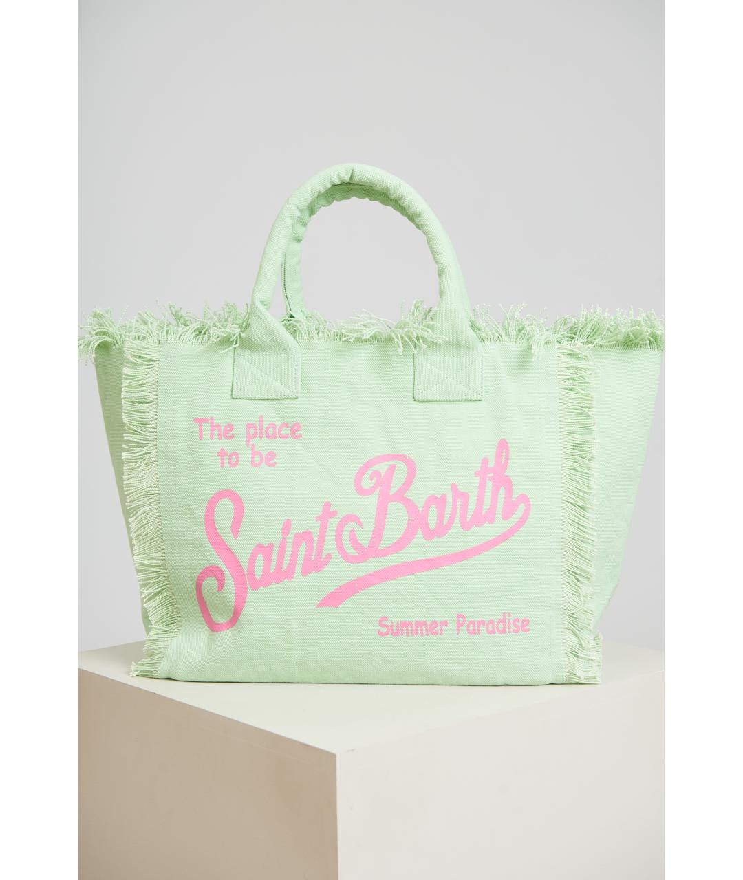 MC2 SAINT BARTH Зеленая тканевая сумка через плечо, фото 5