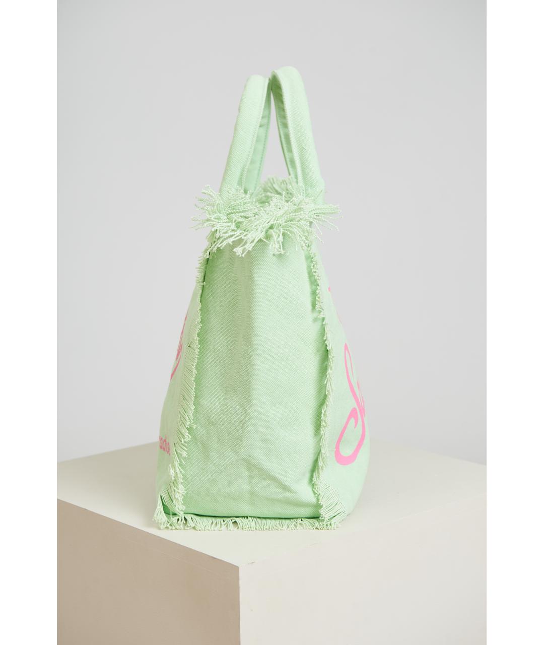 MC2 SAINT BARTH Зеленая тканевая сумка через плечо, фото 3