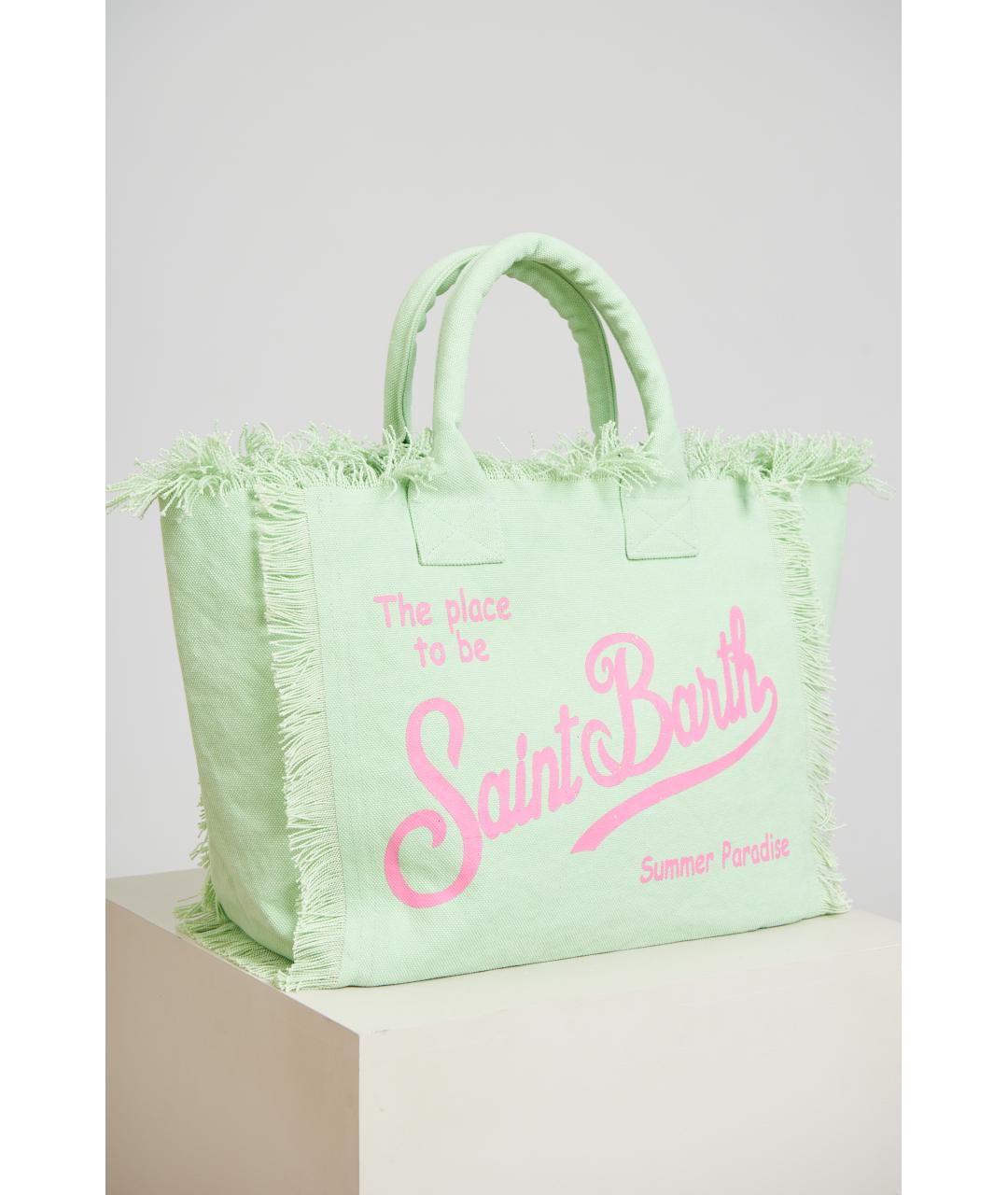 MC2 SAINT BARTH Зеленая тканевая сумка через плечо, фото 2