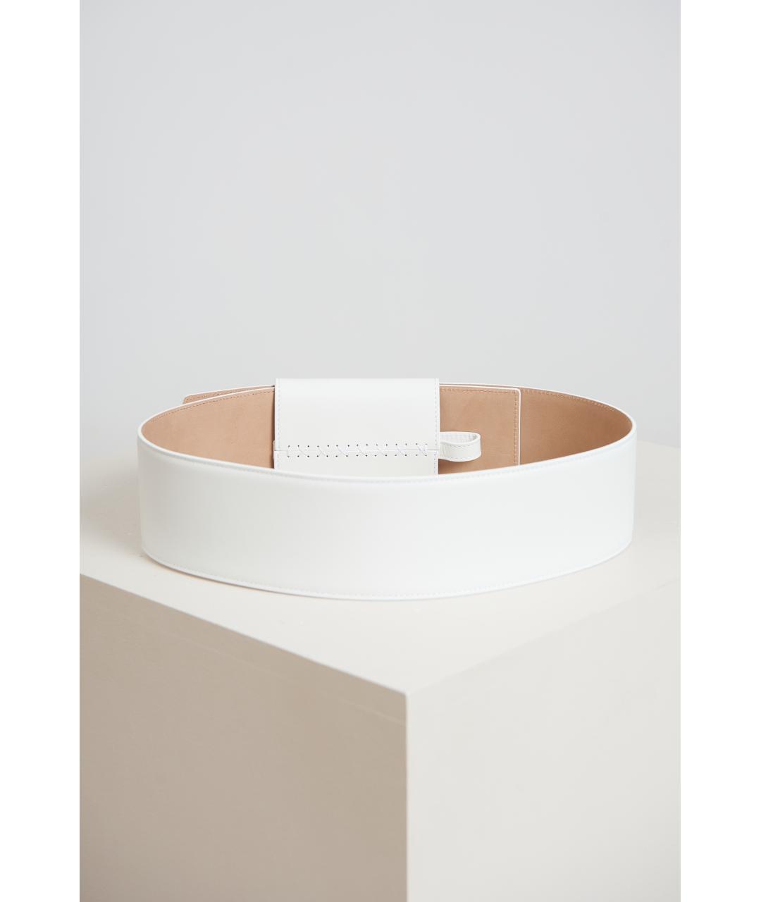 ALAIA Белый кожаный ремень, фото 4