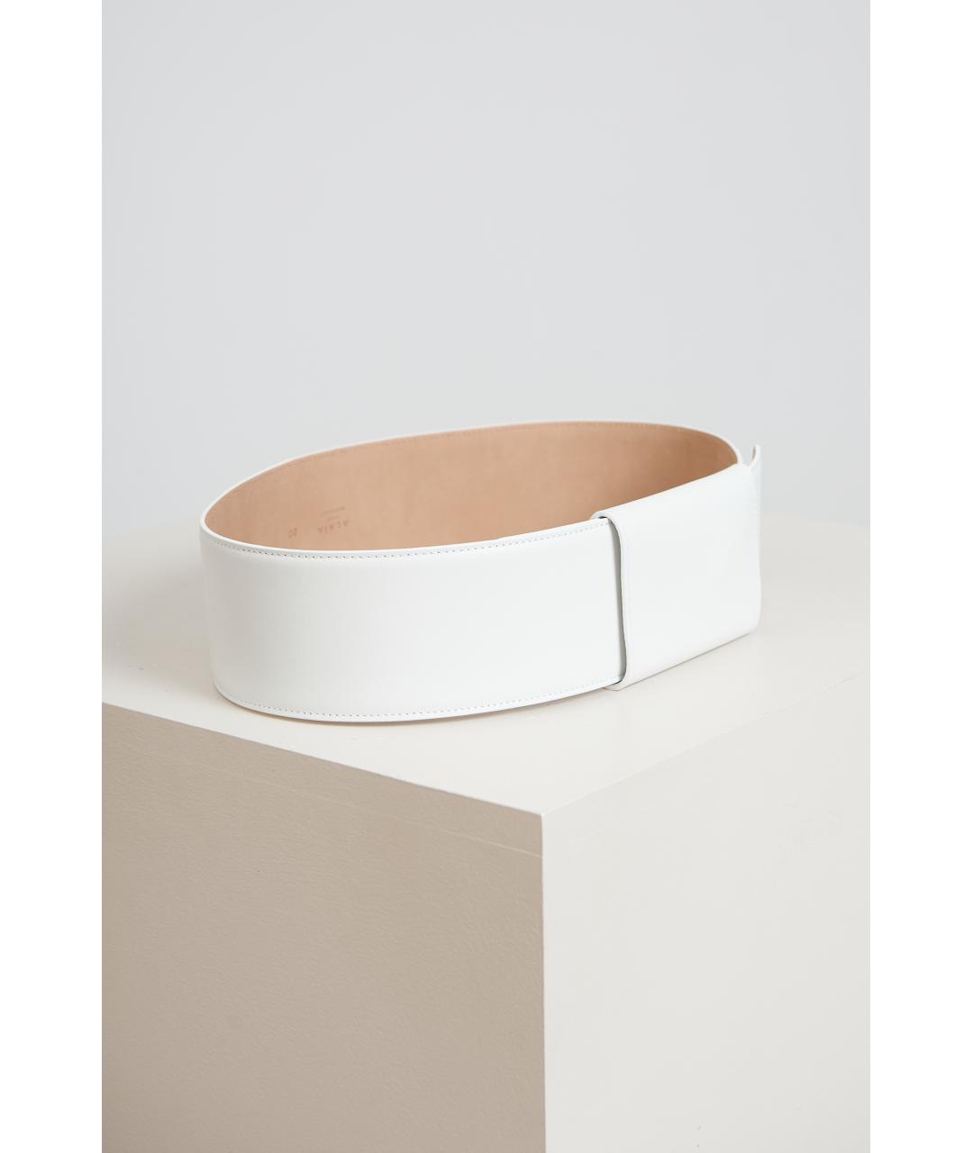 ALAIA Белый кожаный ремень, фото 3