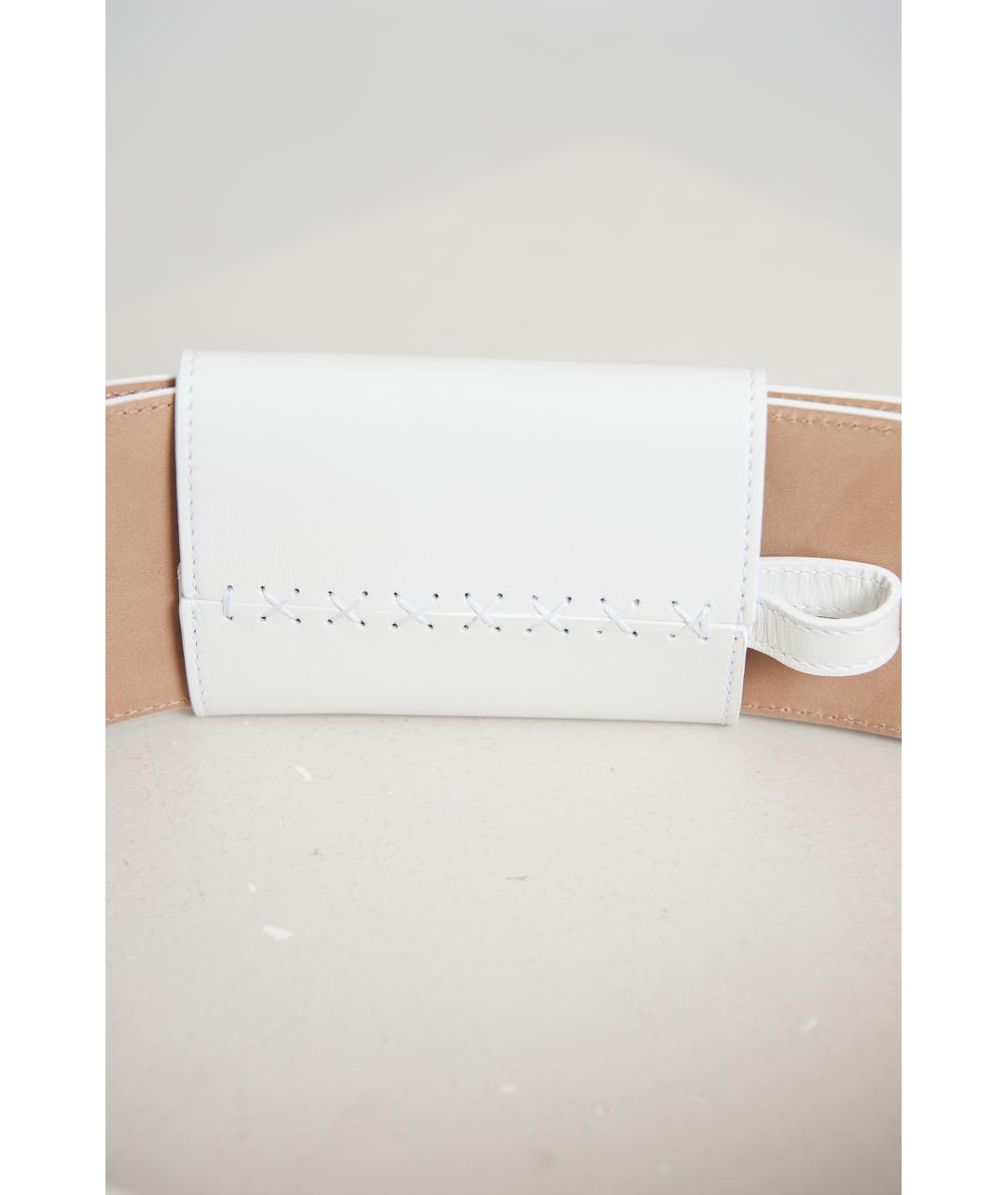 ALAIA Белый кожаный ремень, фото 5