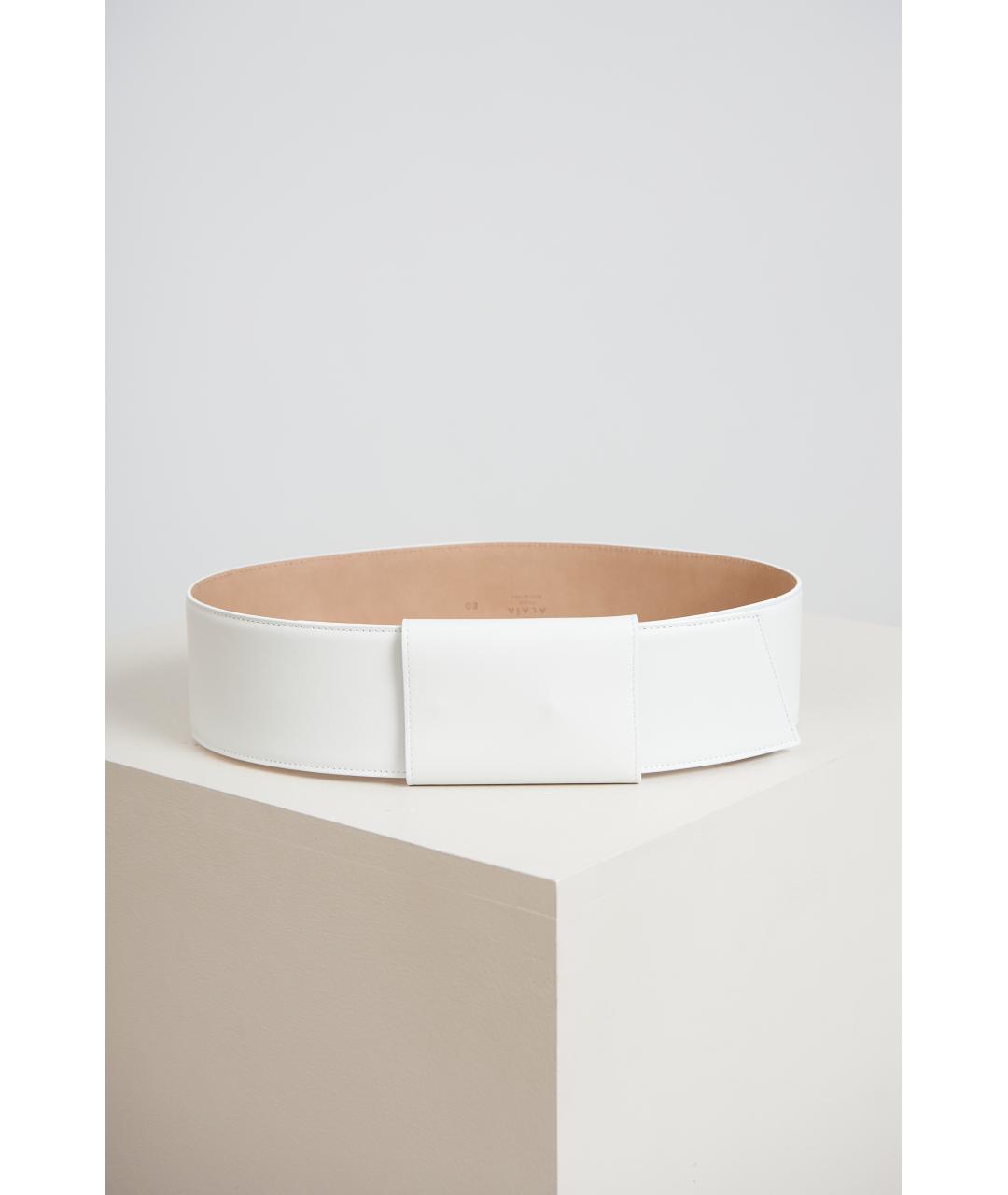 ALAIA Белый кожаный ремень, фото 2