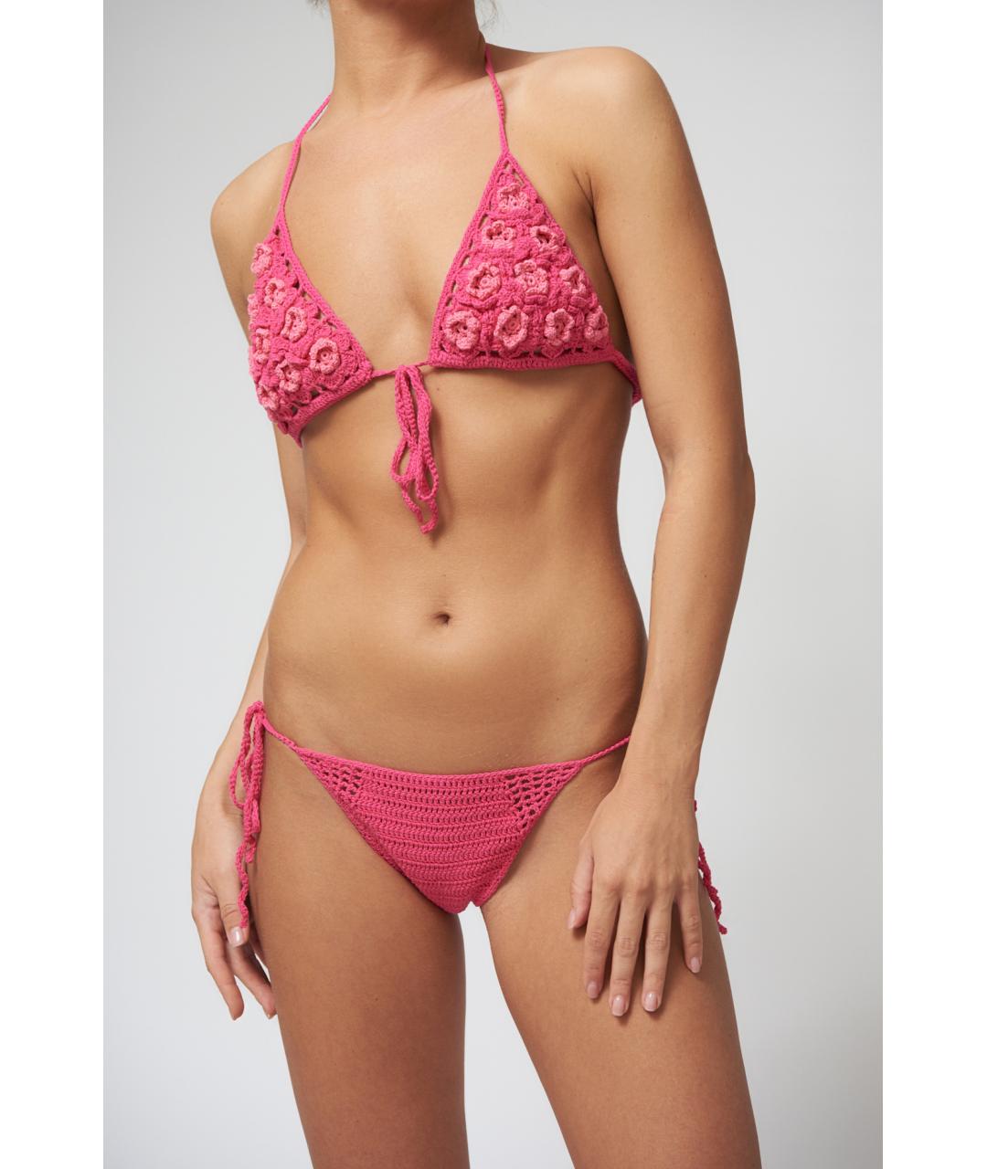 CULT GAIA Фуксия хлопковый купальник, фото 3