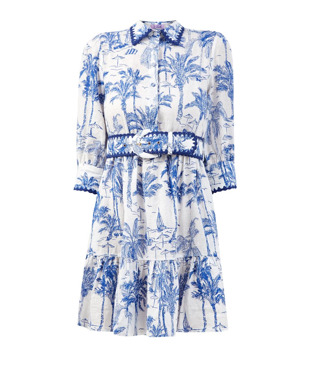 MC2 SAINT BARTH Темно-синее хлопковое повседневное платье, фото 1