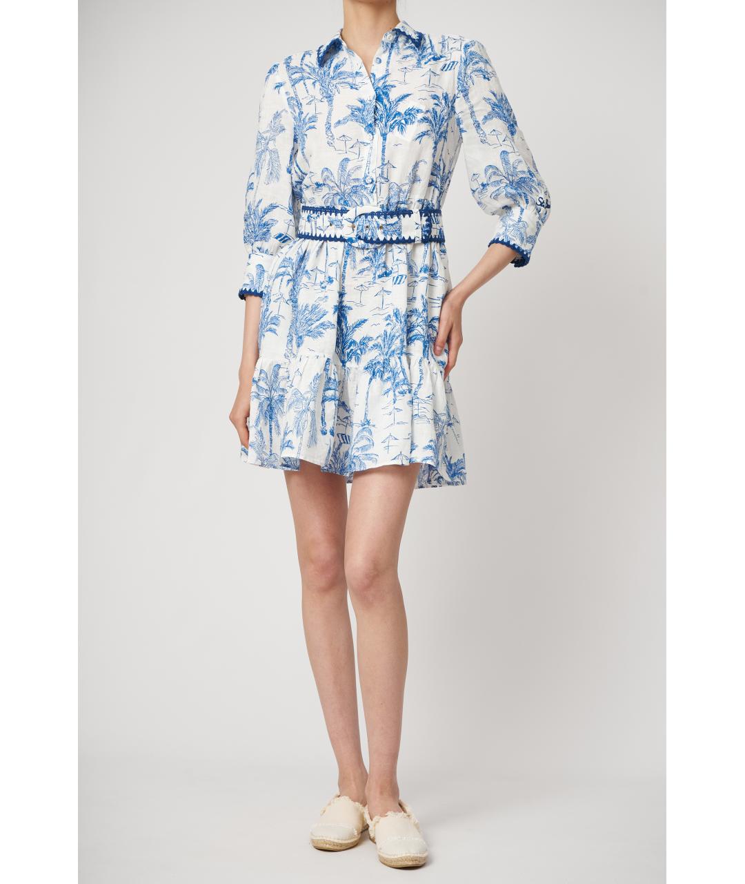 MC2 SAINT BARTH Темно-синее хлопковое повседневное платье, фото 3