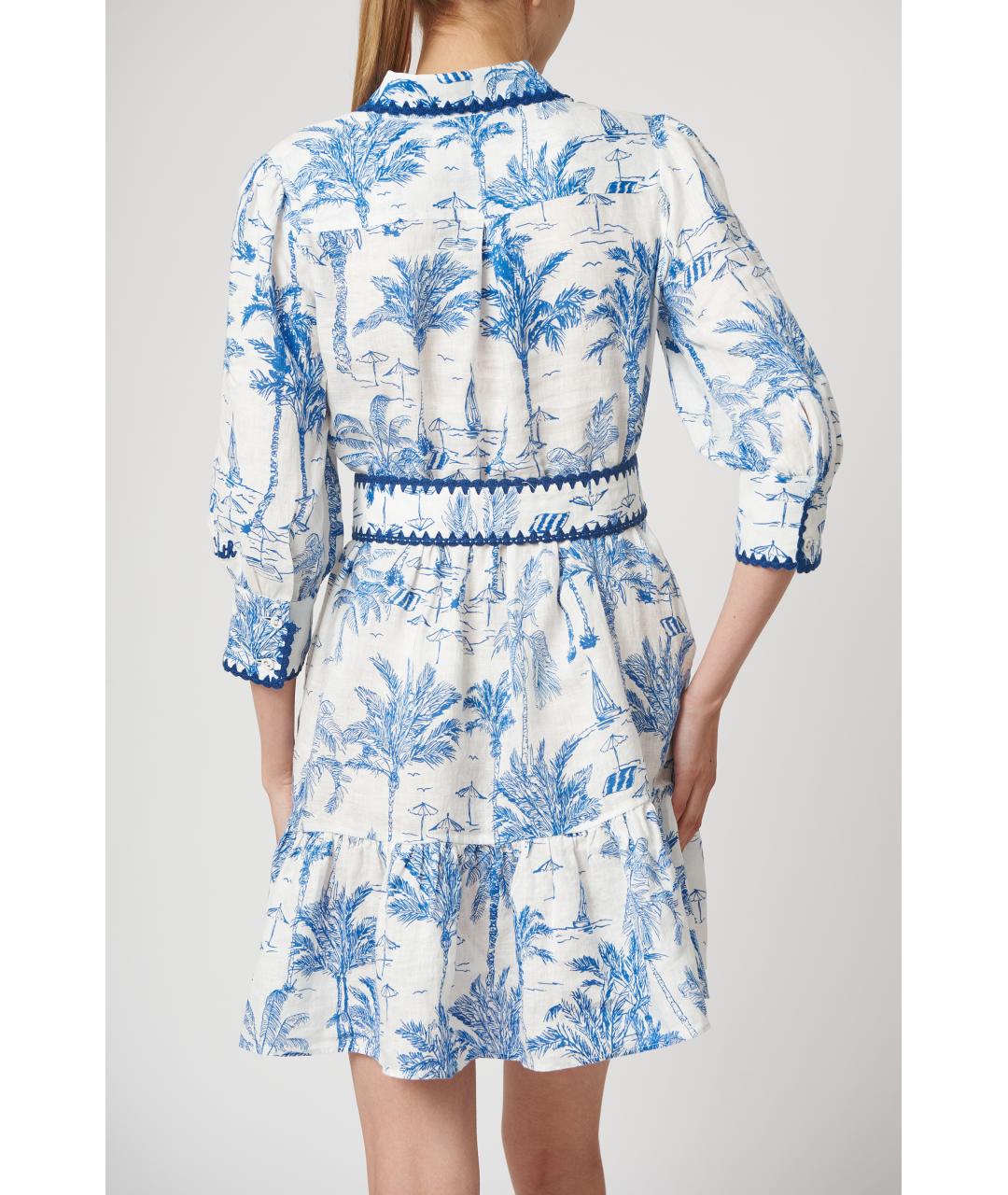 MC2 SAINT BARTH Темно-синее хлопковое повседневное платье, фото 5