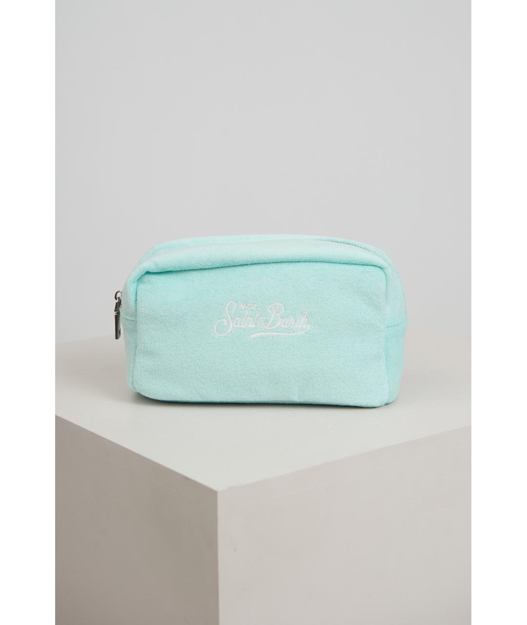 MC2 SAINT BARTH Бирюзовая тканевая сумка через плечо, фото 7