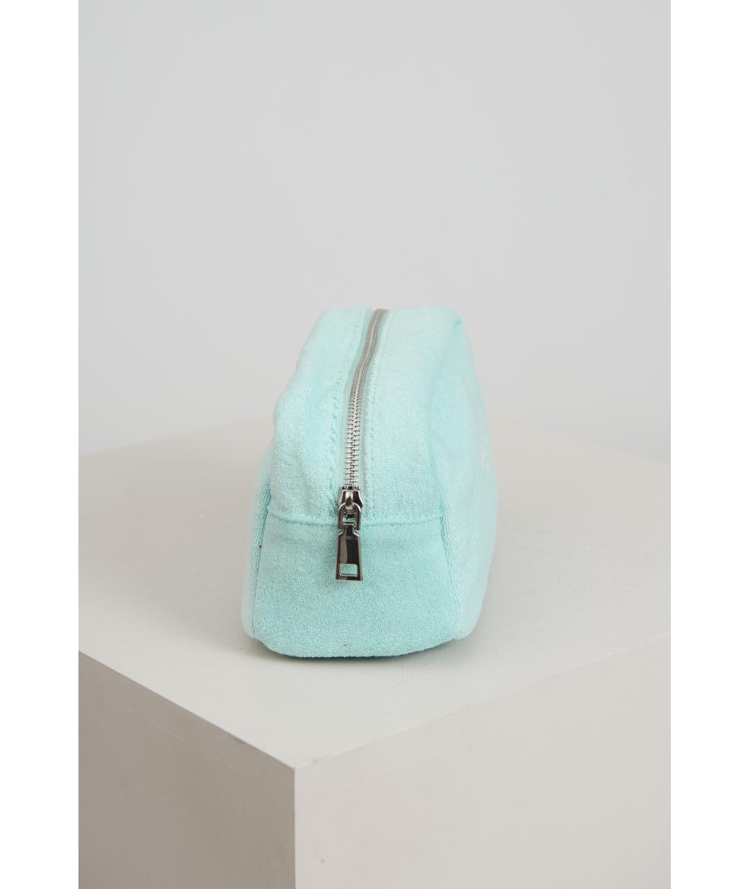 MC2 SAINT BARTH Бирюзовая тканевая сумка через плечо, фото 4
