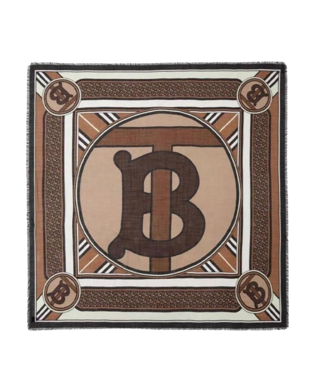 BURBERRY Коричневый платок, фото 1