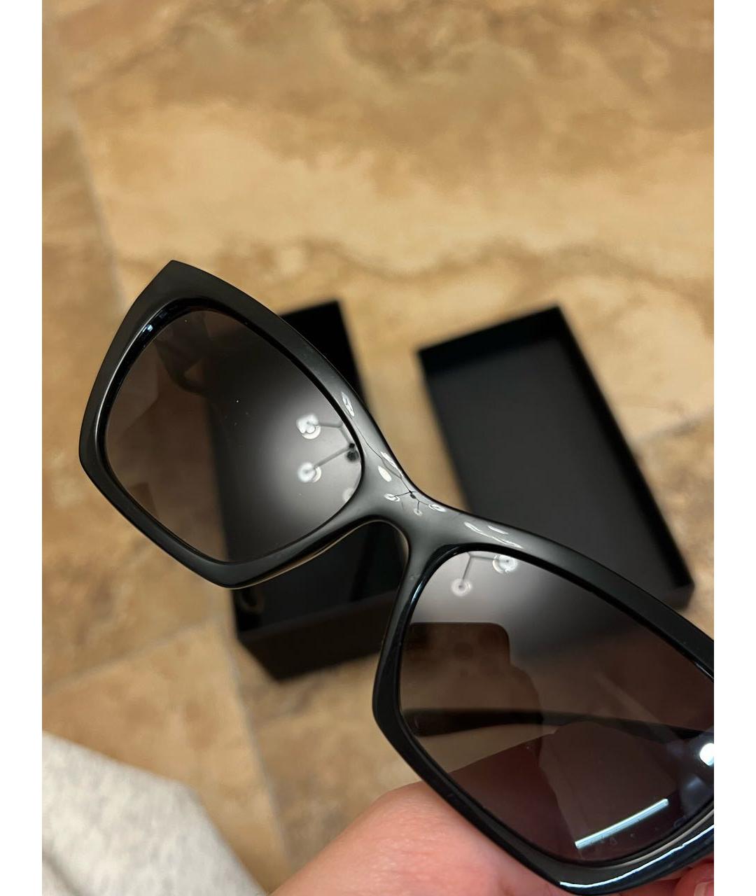DOLCE&GABBANA Черные пластиковые солнцезащитные очки, фото 2