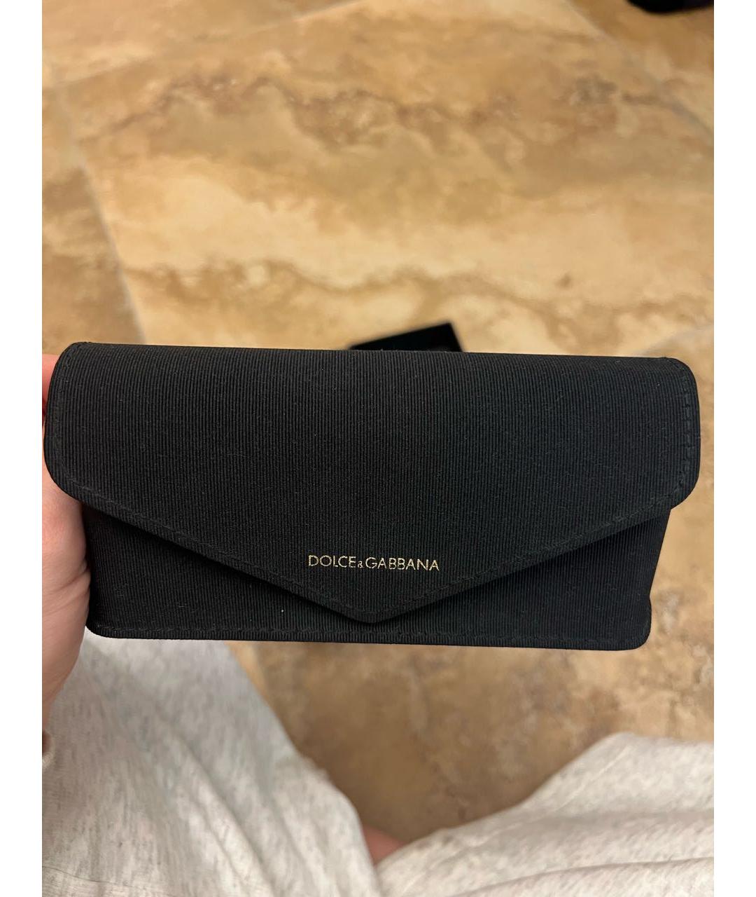DOLCE&GABBANA Черные пластиковые солнцезащитные очки, фото 6