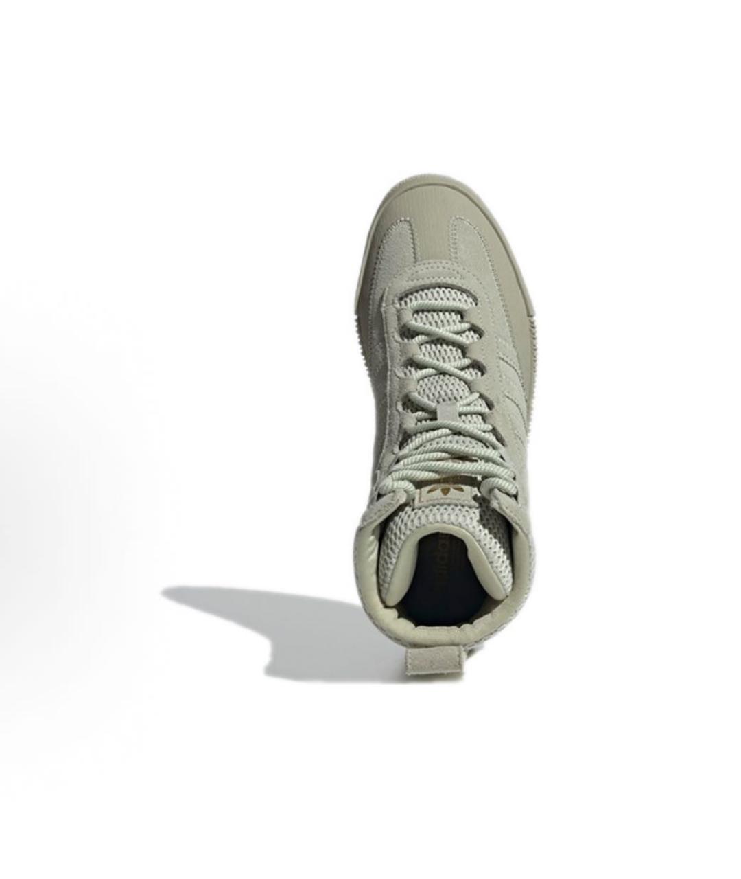 ADIDAS Хаки замшевые высокие кроссовки / кеды, фото 3