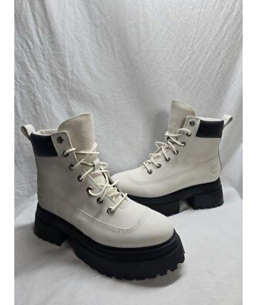 TIMBERLAND Белые нубуковые ботинки, фото 2